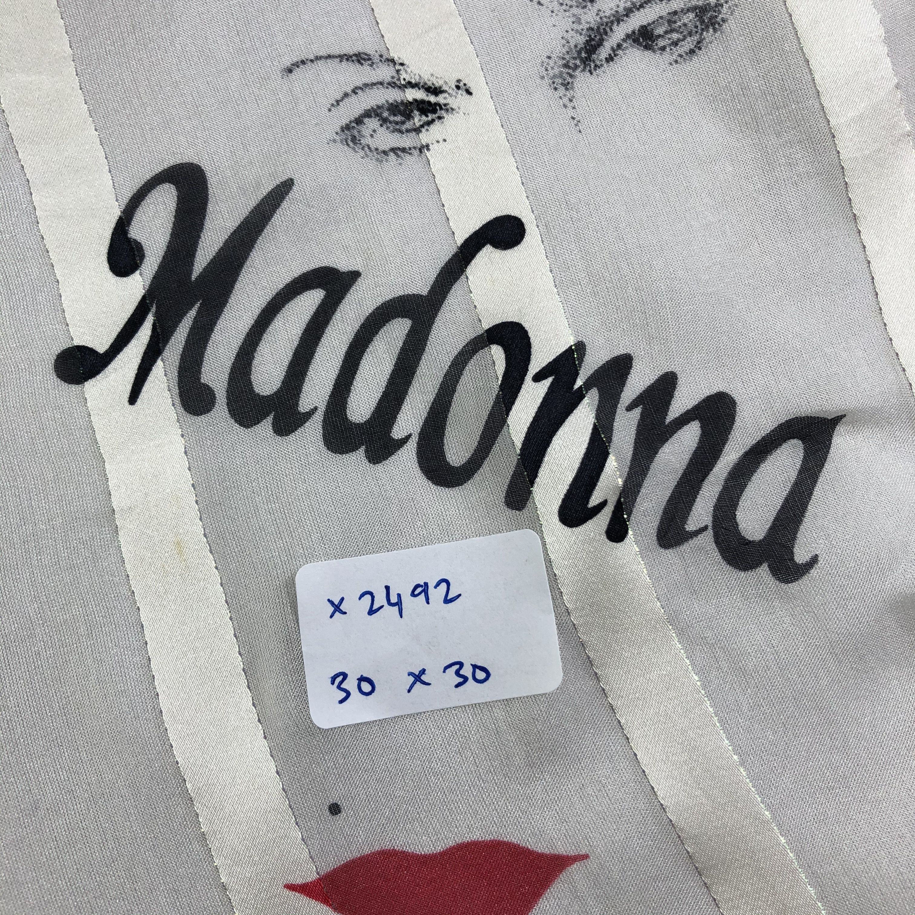 Vintage Vintage Madonna Silk Scarf Size ONE SIZE - 9 Thumbnail