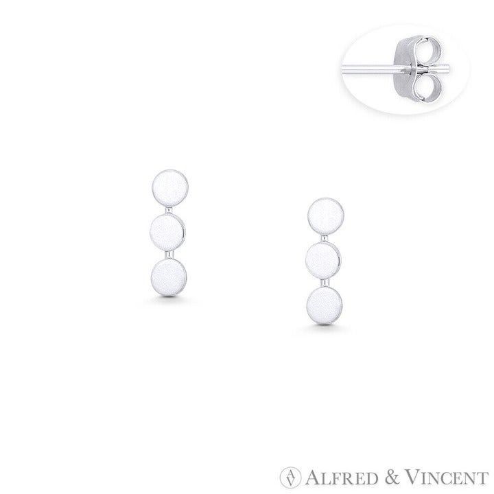 Other Triple-Circle Stud Earrings in .925 Sterling Silver Size ONE SIZE - 1 Preview