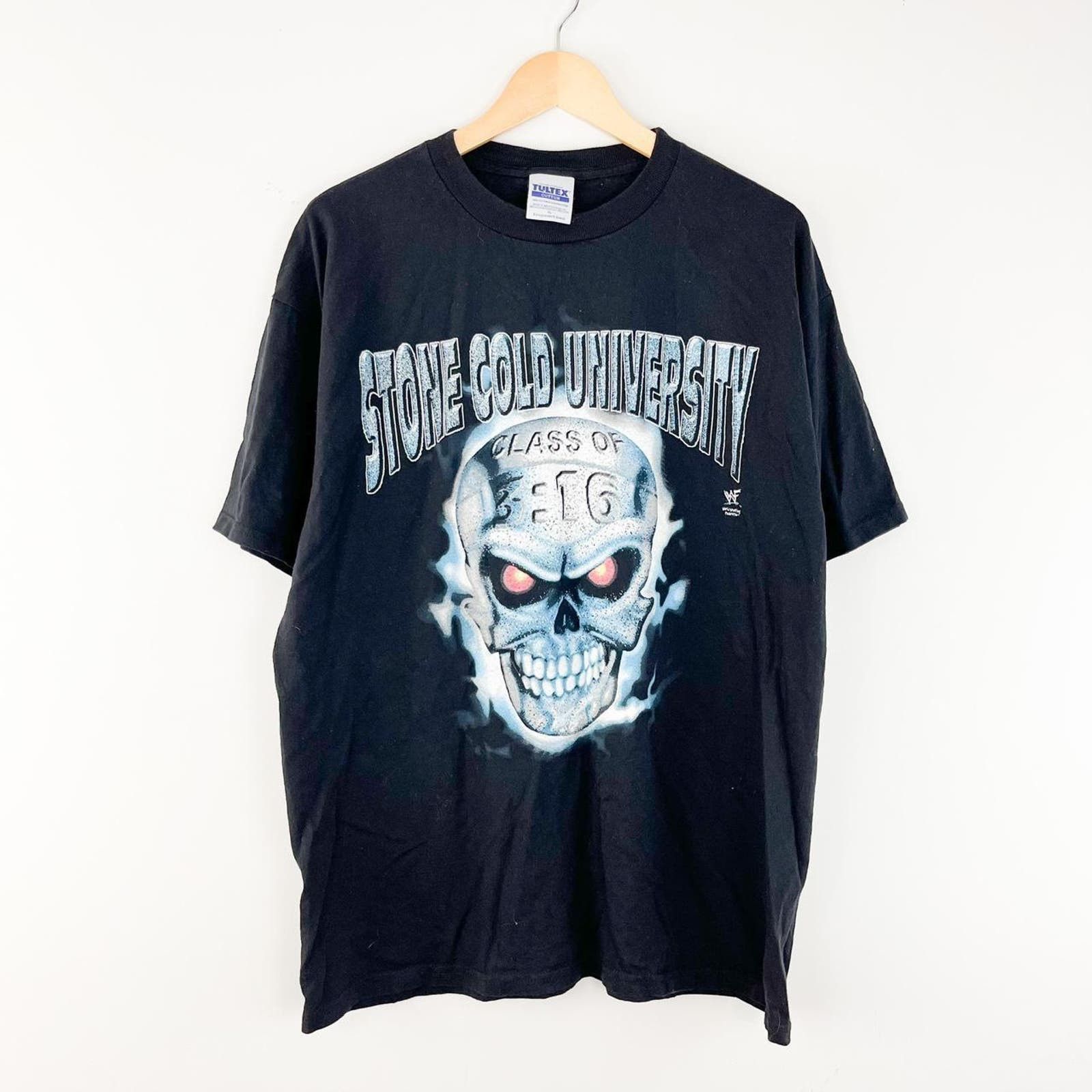 image of Vintage 90's Stone Cold University in Black, Men's (Size XL)