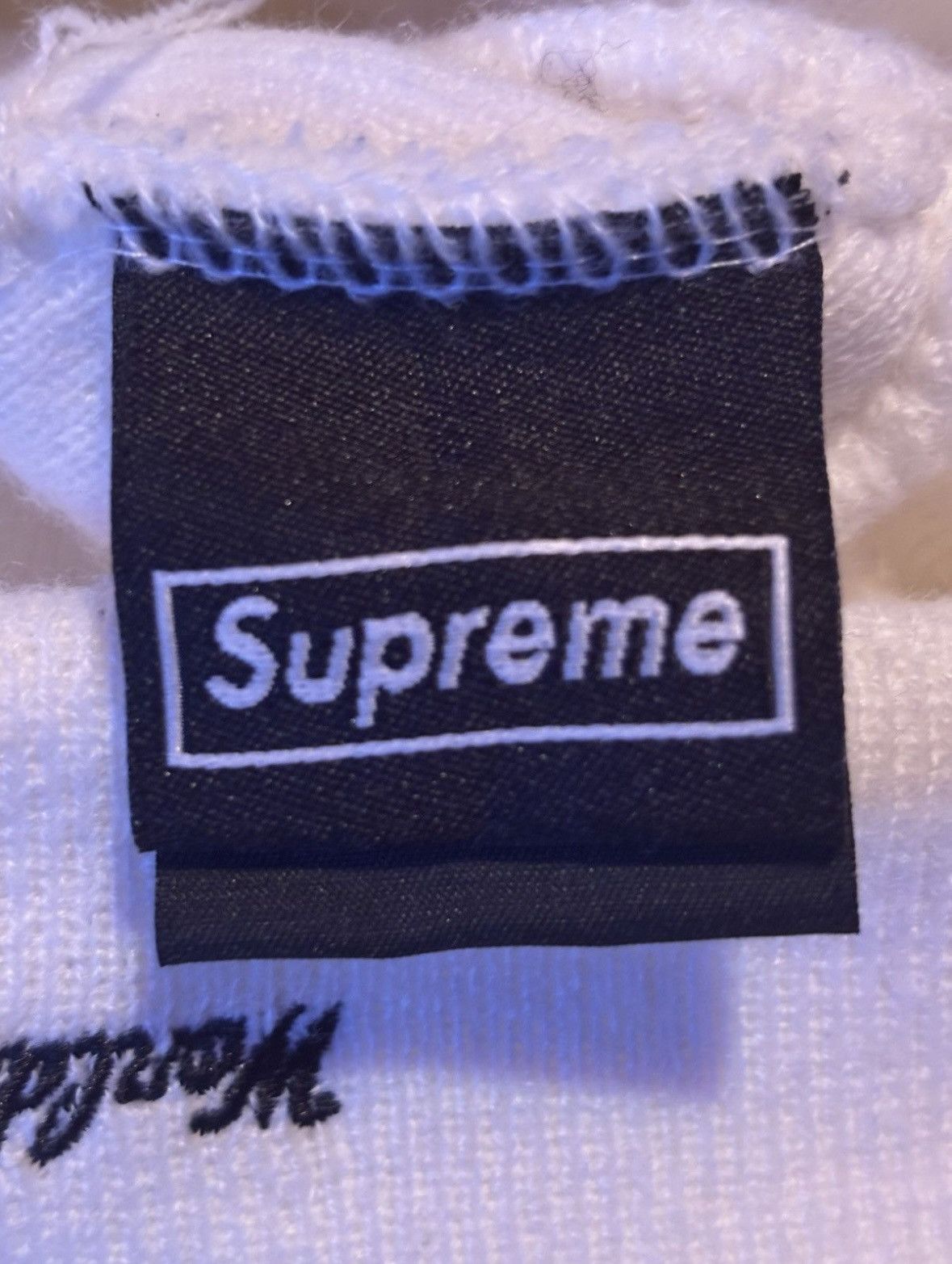 New Era × Supreme Supreme New Era Box Logo Beanie White Size ONE SIZE - 3 Thumbnail