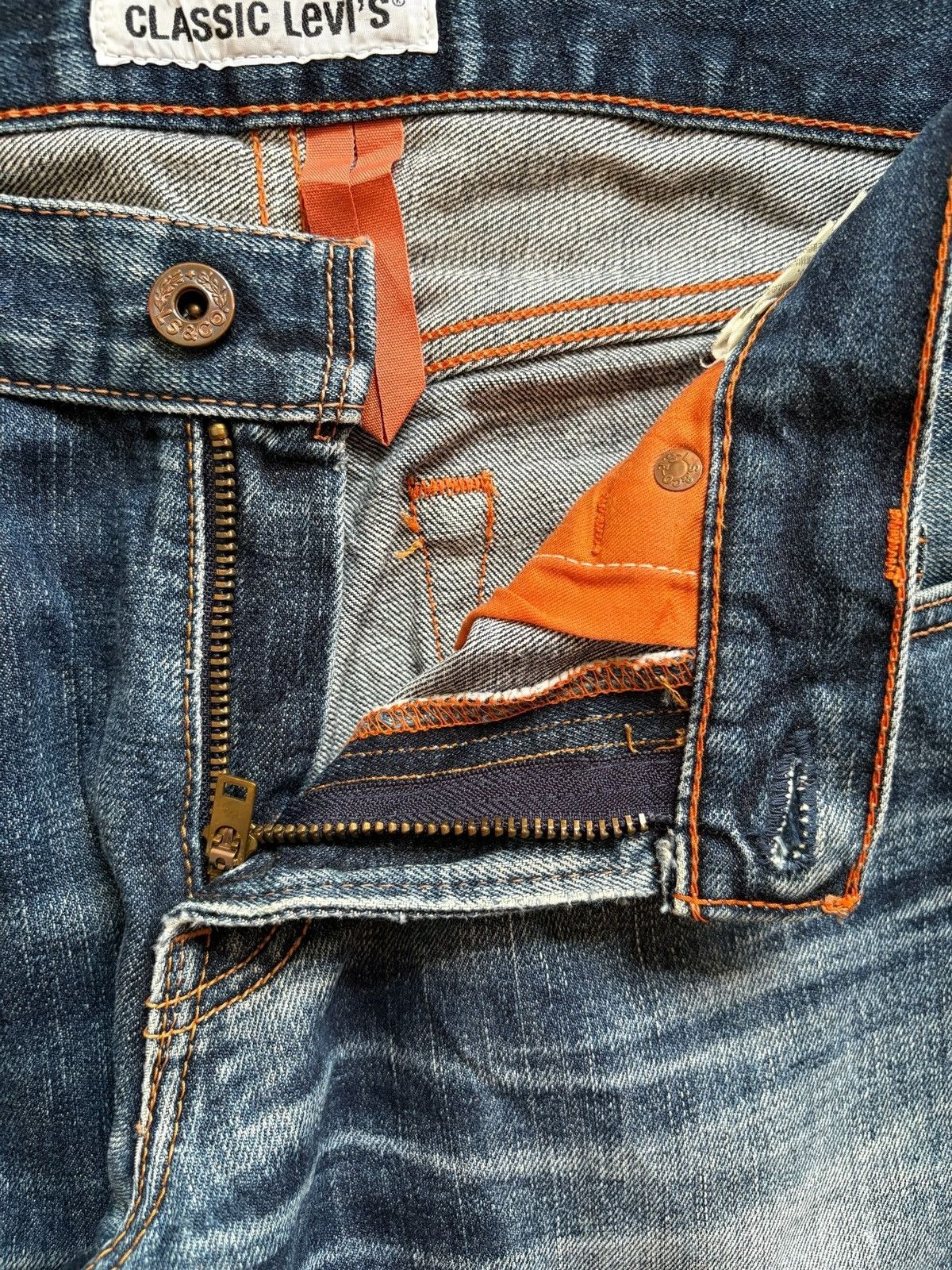 LVC × Levi's × Levi's Vintage Clothing Vintage 90s Levis 502 Faded Mud Wash Distress Rip Loose Jean Size US 30 / EU 46 - 9 Thumbnail