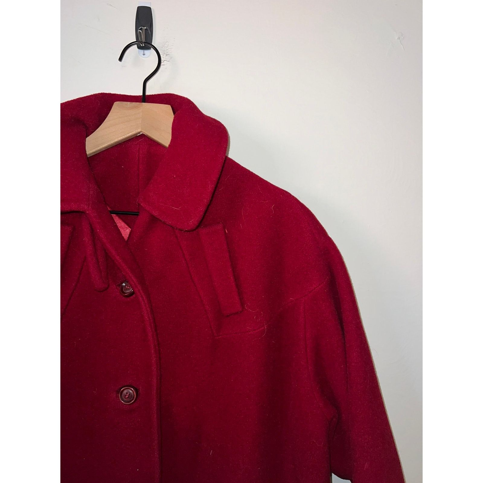 Vintage Womens Vintage Shangri-La Coat Joseph Stein Trench 1960s 50s Size L / US 10 / IT 46 - 2 Thumbnail