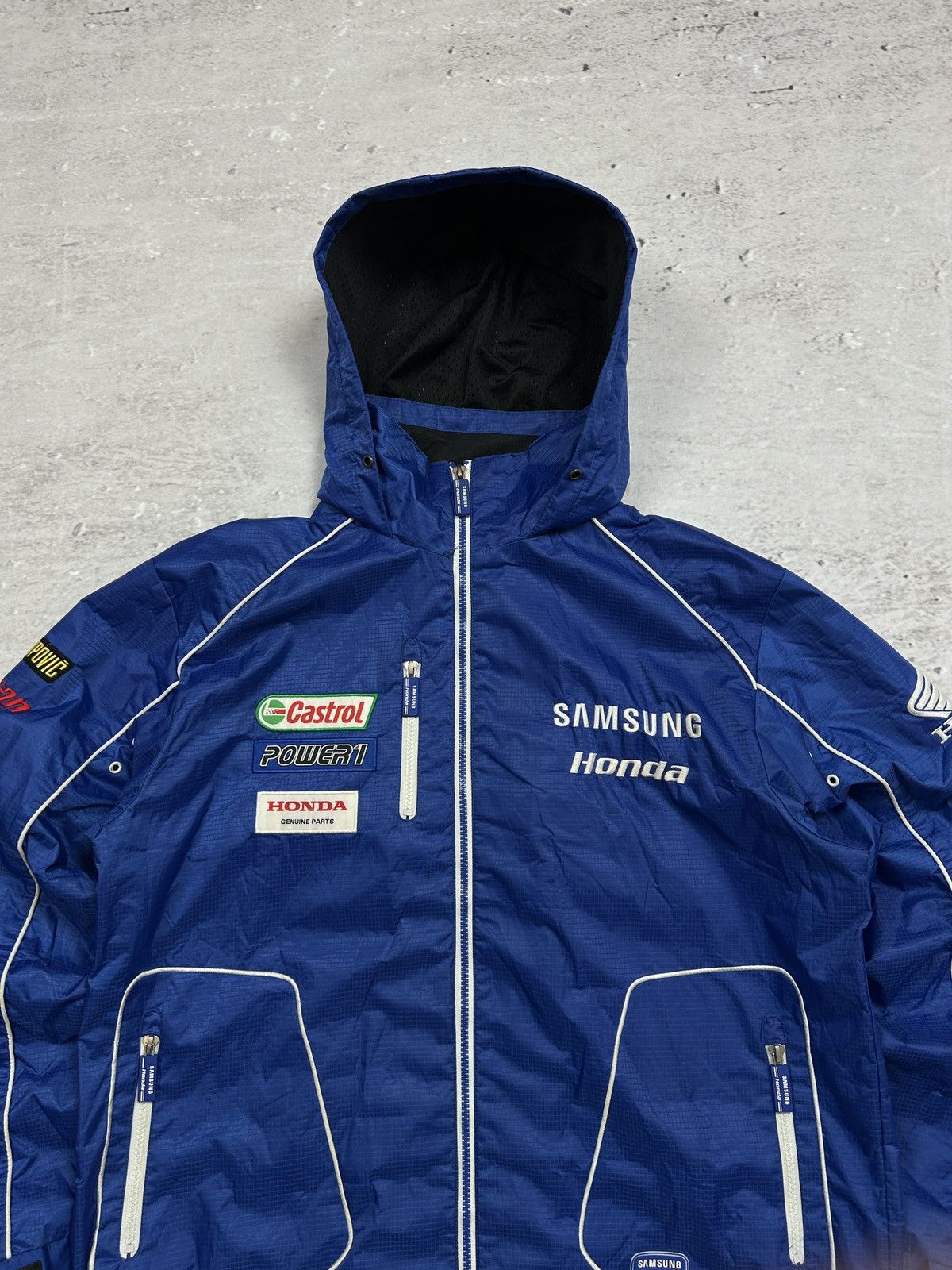 Honda × NASCAR 🔥Y2K RACE VINTAGE HONDA SAMSUNG RACING MOTO JACKET 00-90s🔥 Size US M / EU 48-50 / 2 - 4 Thumbnail