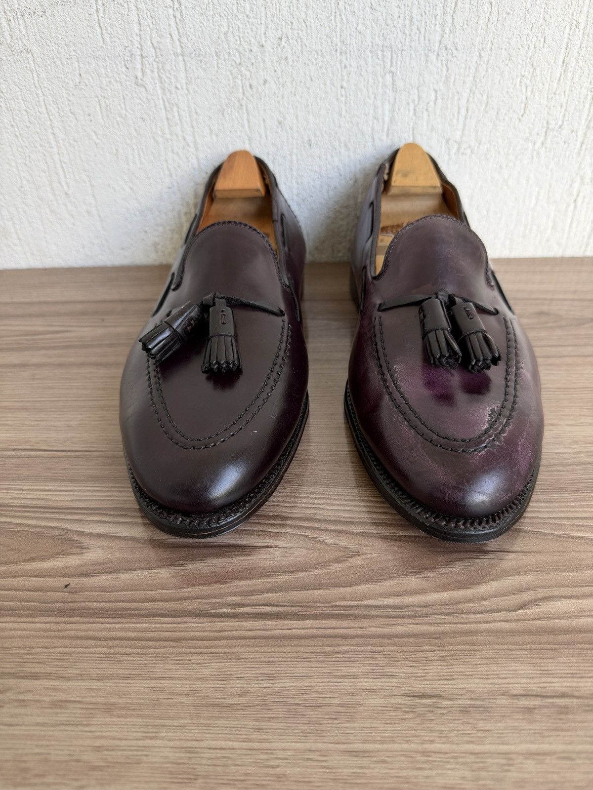 Alden Burgundy shell cordovan tassel loafers by brook brothers Size US 10.5 / EU 43-44 - 6 Thumbnail