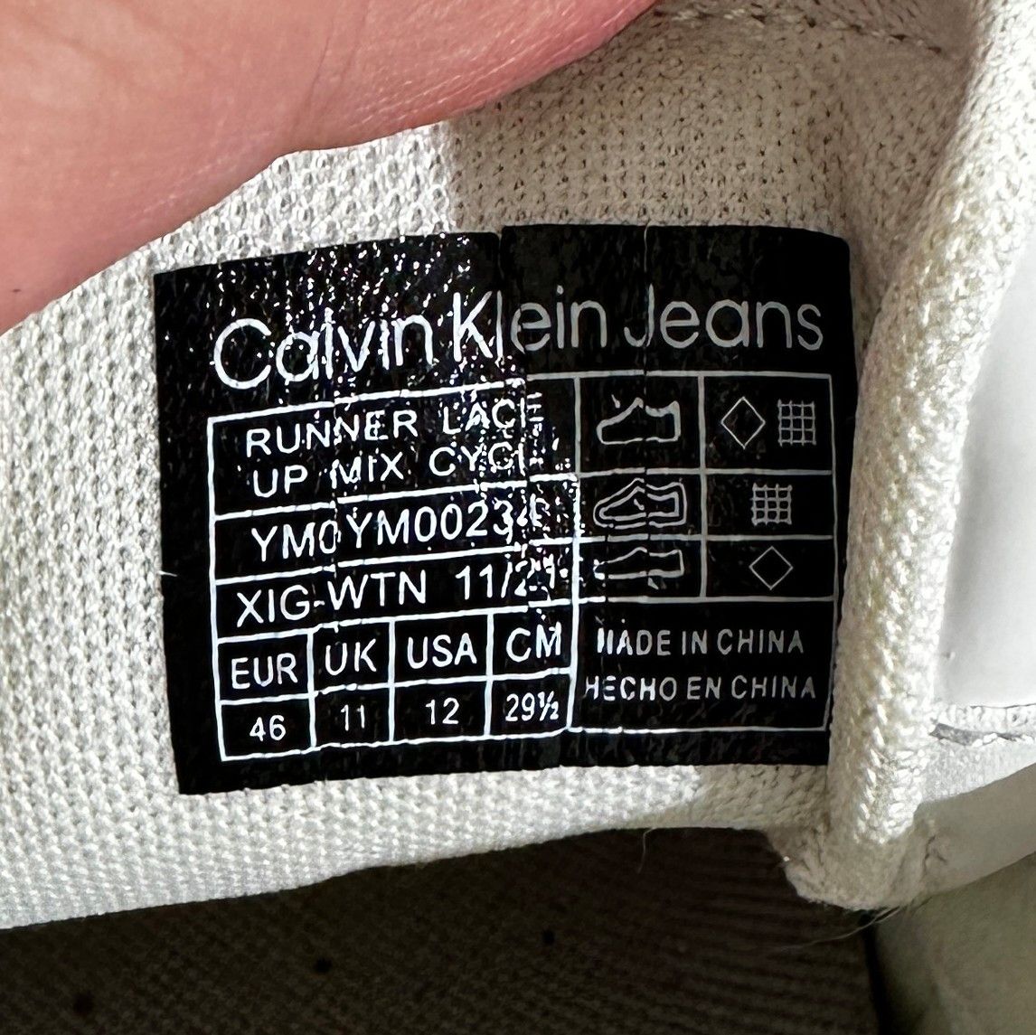 Calvin Klein Calvin Klein Jeans Runner Lace Up Mix Cyci Sneakers Luxury Size US 12 / EU 45 - 23 Thumbnail