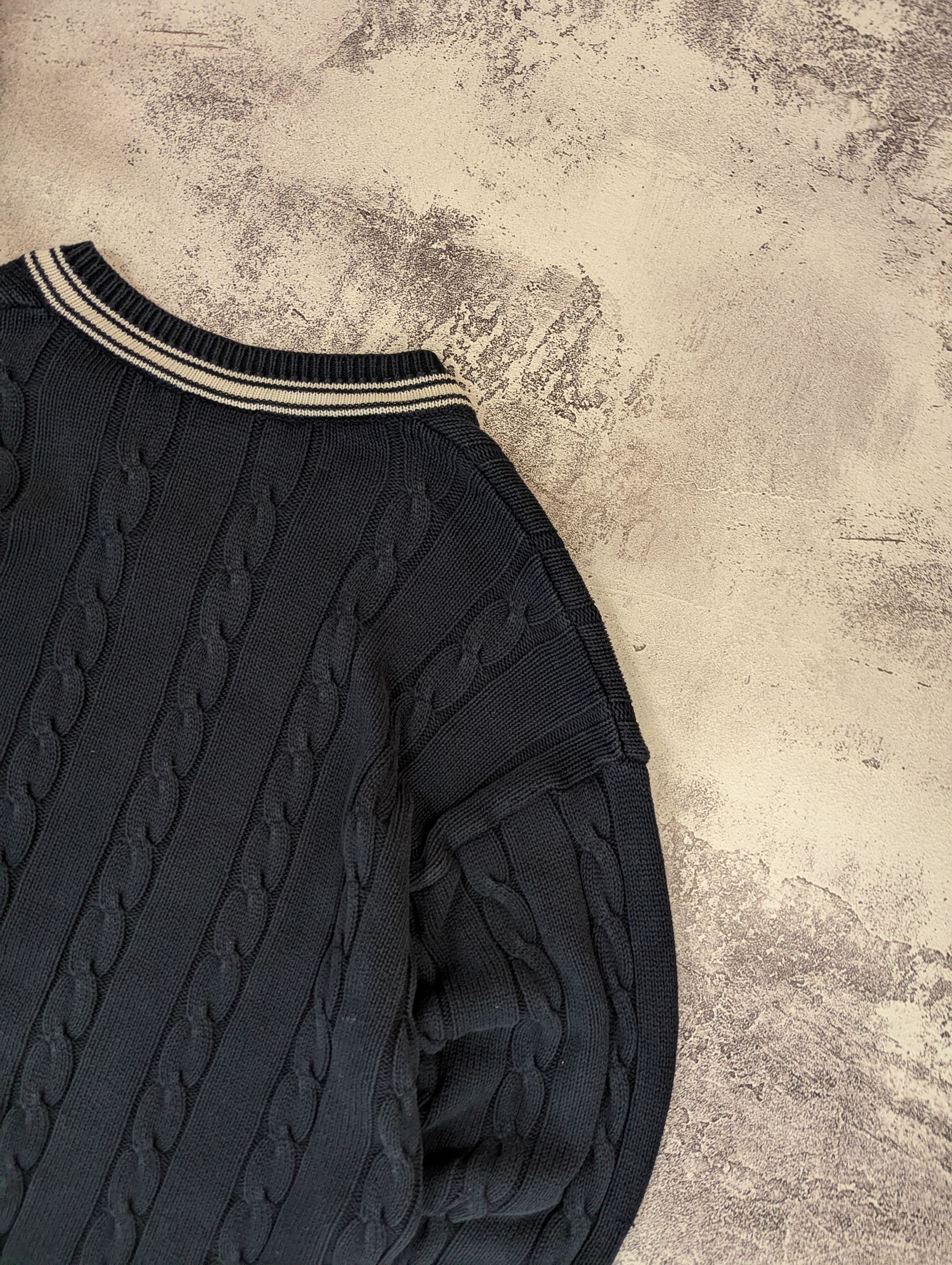 Lacoste VTG Lacoste Sport Cable Knit Sweater Size 8 Size US XXL / EU 58 / 5 - 17 Thumbnail