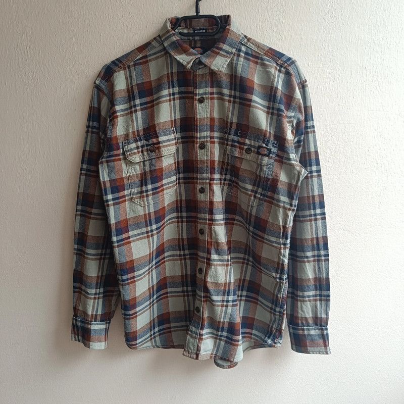 Dickies Dickies Flannel Plaid Shirt Mens Small S Pockets Long Sleeve Size US S / EU 44-46 / 1 - 1 Thumbnail