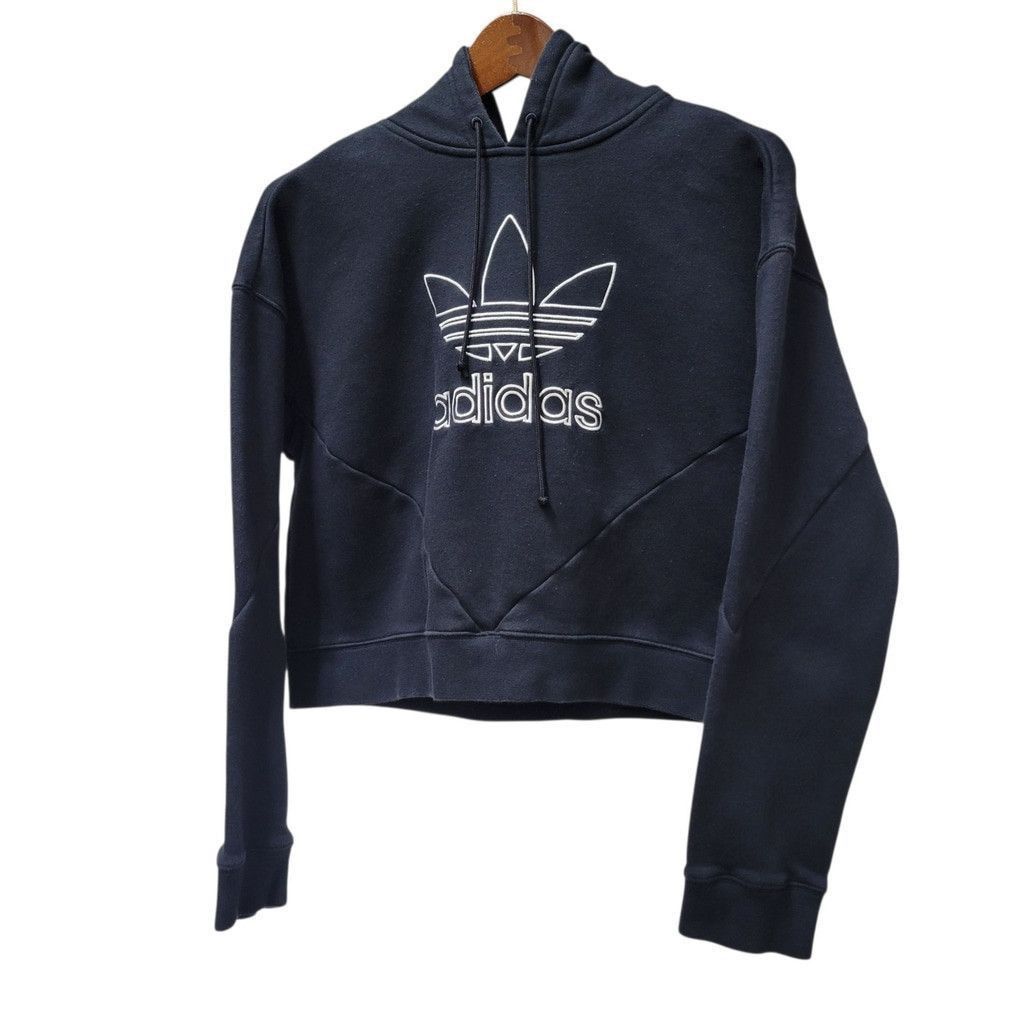 Adidas Adidas Embroidered Logo Women's Cropped Top Hoodie Large Size S / US 4 / IT 40 - 3 Thumbnail