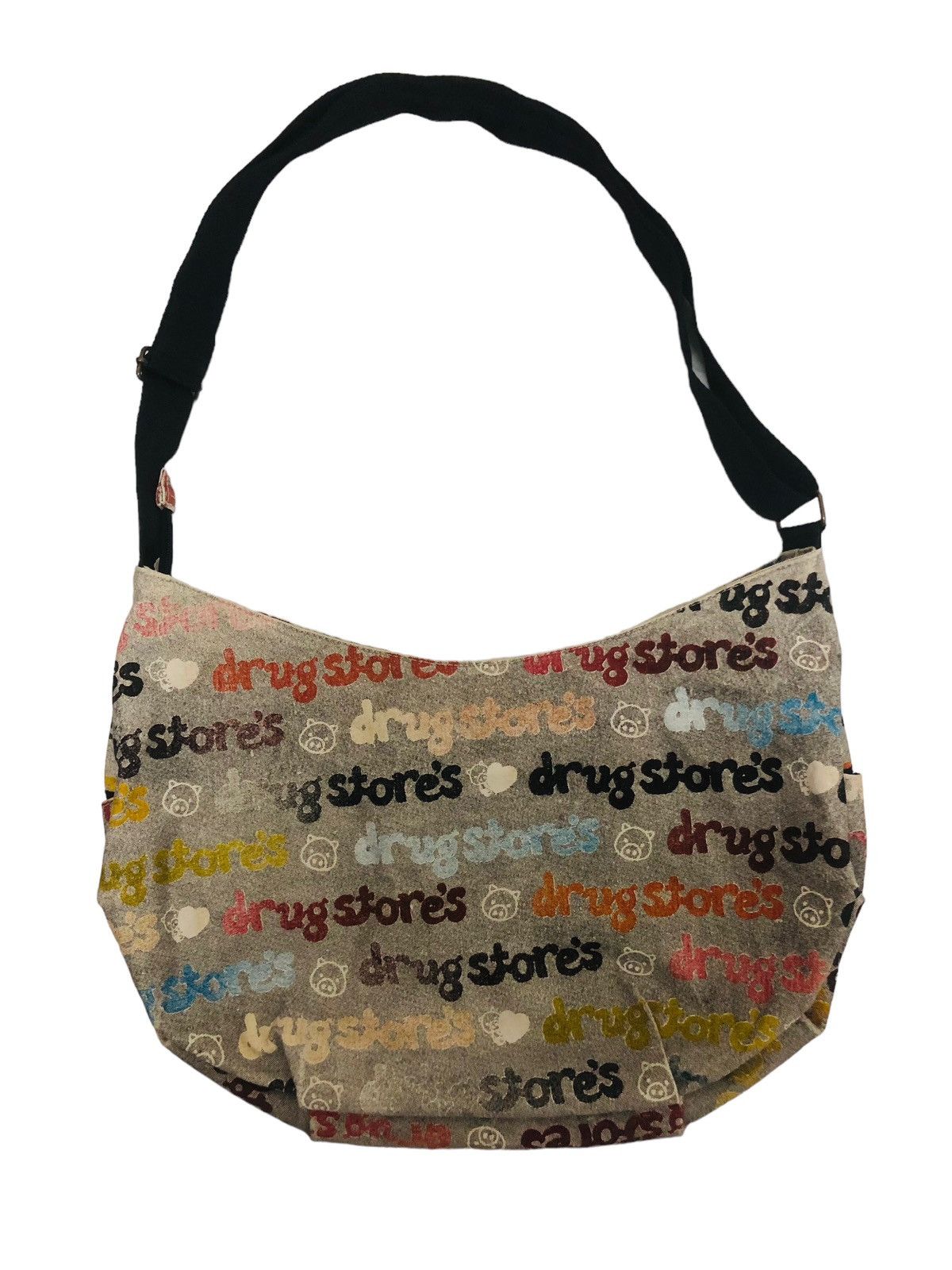 20471120 × Beauty Beast × Japanese Brand DOPE 🔥 DRUG STORES 🇯🇵 SHOULDER SLING BAG POP STYLE MONOGRAM Size ONE SIZE - 2 Thumbnail