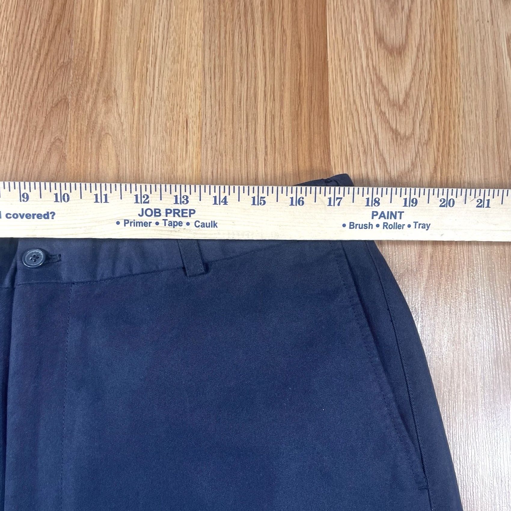 Alfani Alfani Mens Bermuda Flat Front Khaki Chino Slack Shorts Size 36 Navy Blue Shirt Size US 36 / EU 52 - 4 Thumbnail