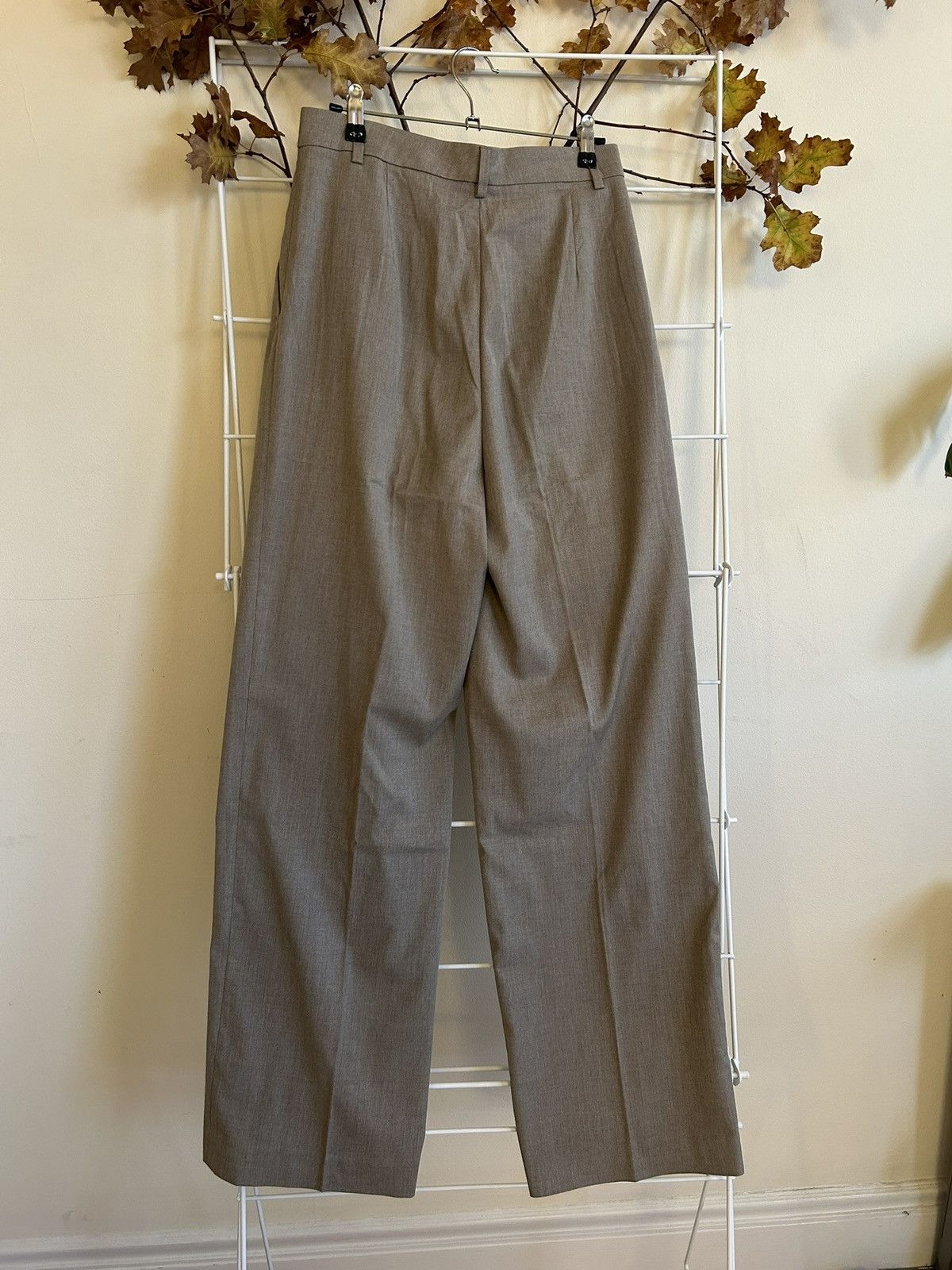 H&M H&M Classic Beige Wide Leg Pants Size 28" / US 6 / IT 42 - 2 Thumbnail
