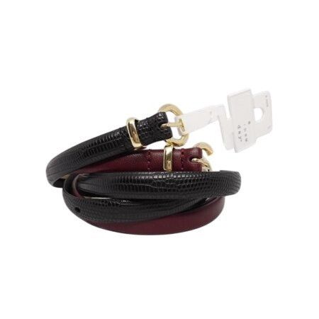 Other Set Of Two Womens Faux Leather Belts With Gold Buckles 2XL Size ONE SIZE - 1 Thumbnail