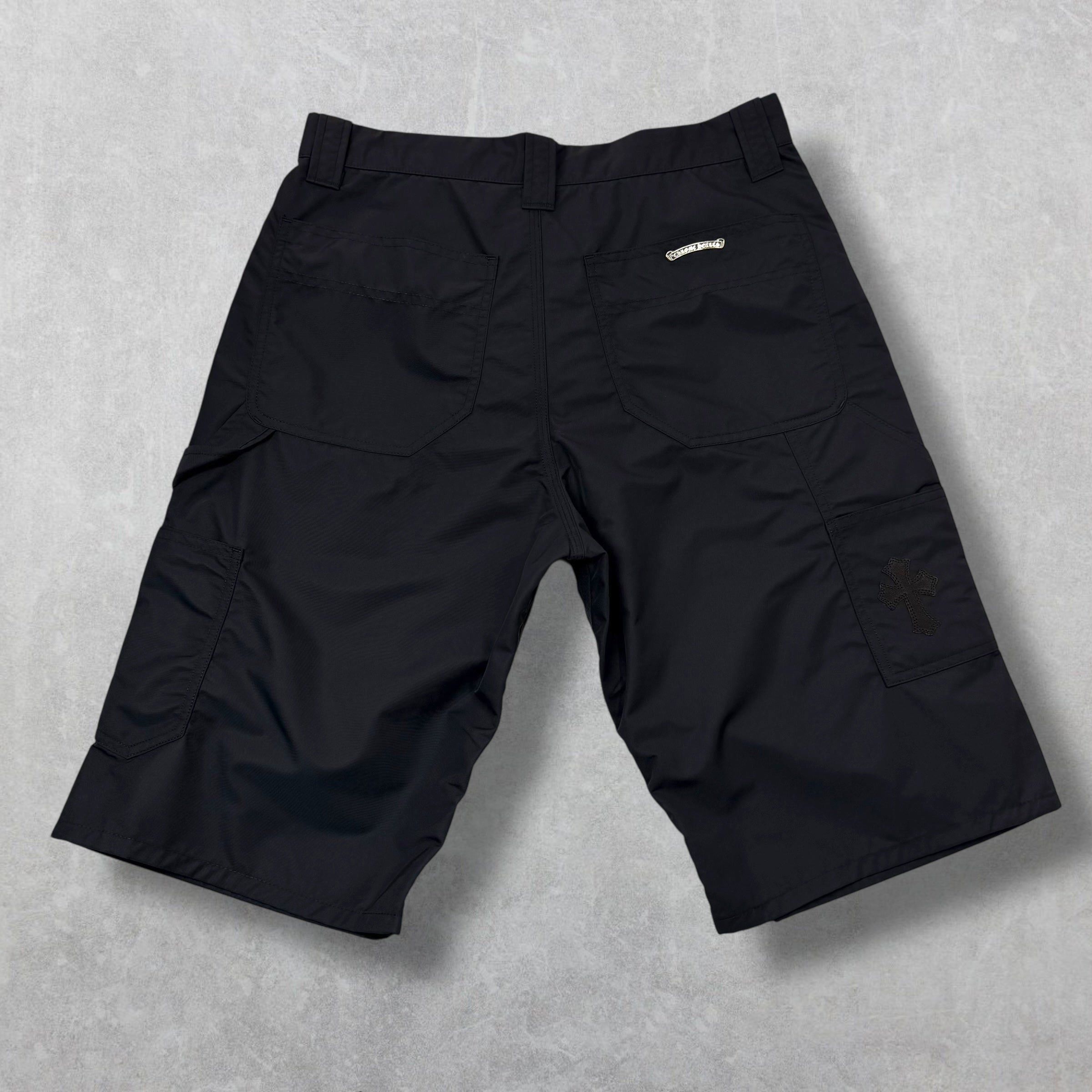 Chrome Hearts Chrome Hearts Double Knee Leather Carpenter Shorts 29 Size US 29 - 2 Thumbnail