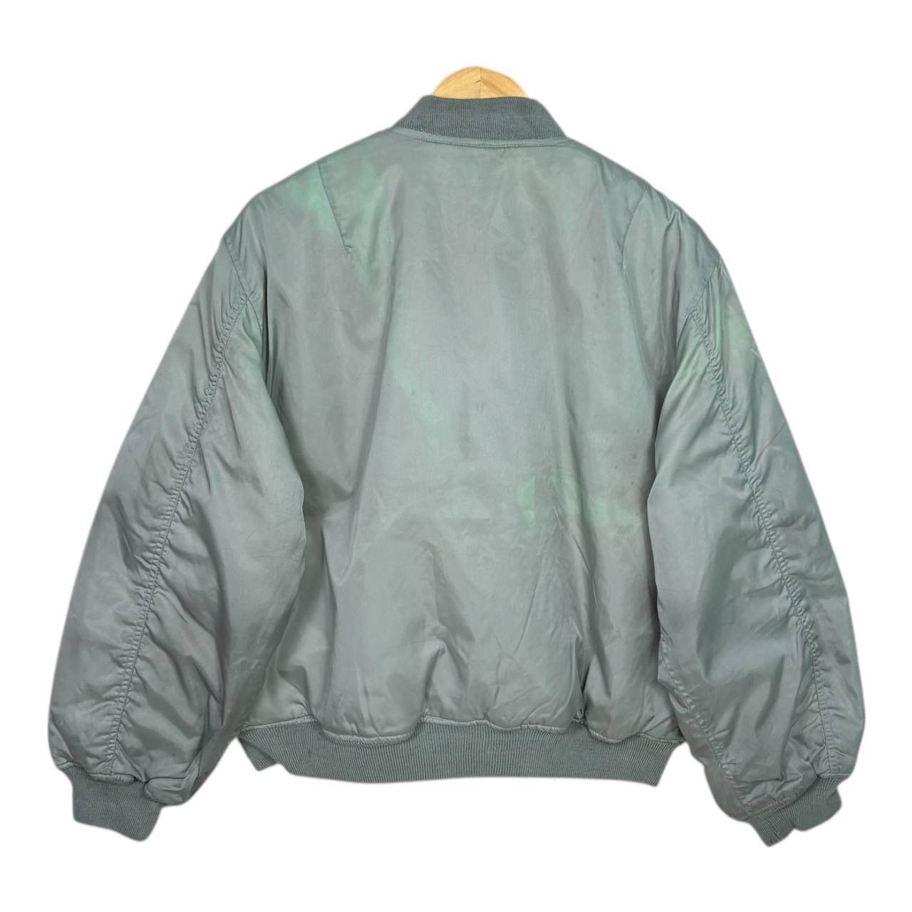 Alpha Industries VTG MA-1 Flight Jacket USAF Sage Green Orange Lining Size M Size US M / EU 48-50 / 2 - 2 Thumbnail