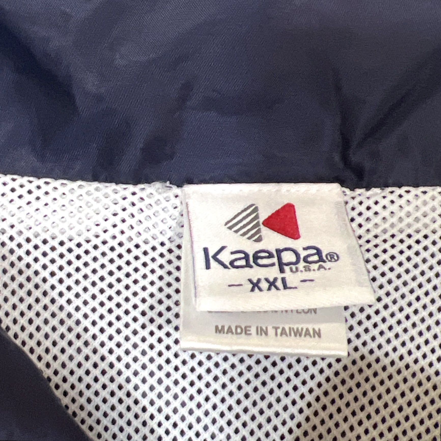 Vintage VINTAGE Kaepa Windbreaker Jacket Men 2XL Navy Blue White Windbreaker Short Zip Full Zip Pockets 90s Style Size US XXL / EU 58 / 5 - 7 Thumbnail