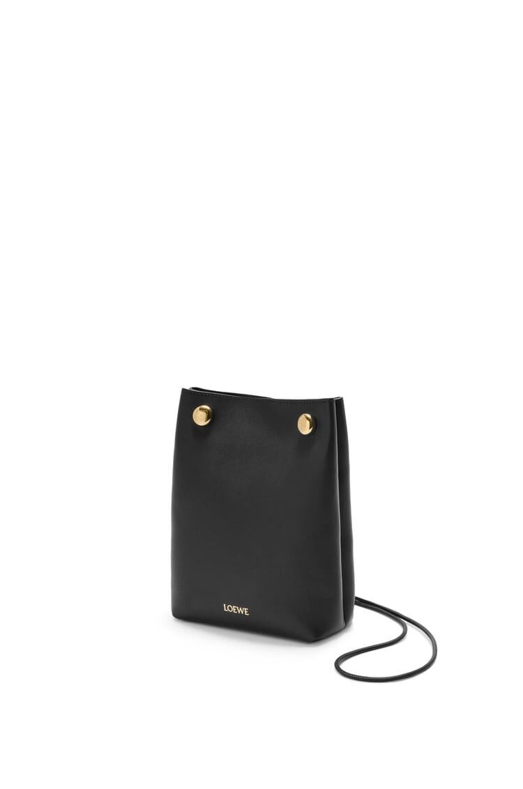 Loewe LOEWE Pebble $1850 Black Leather Pouch New And Authentic Size ONE SIZE - 1 Thumbnail