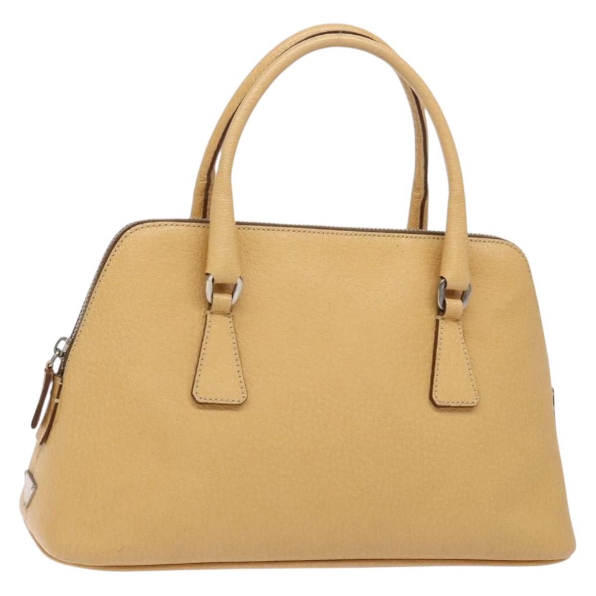 Prada PRADA Hand Bag Leather Beige Size ONE SIZE - 1 Thumbnail