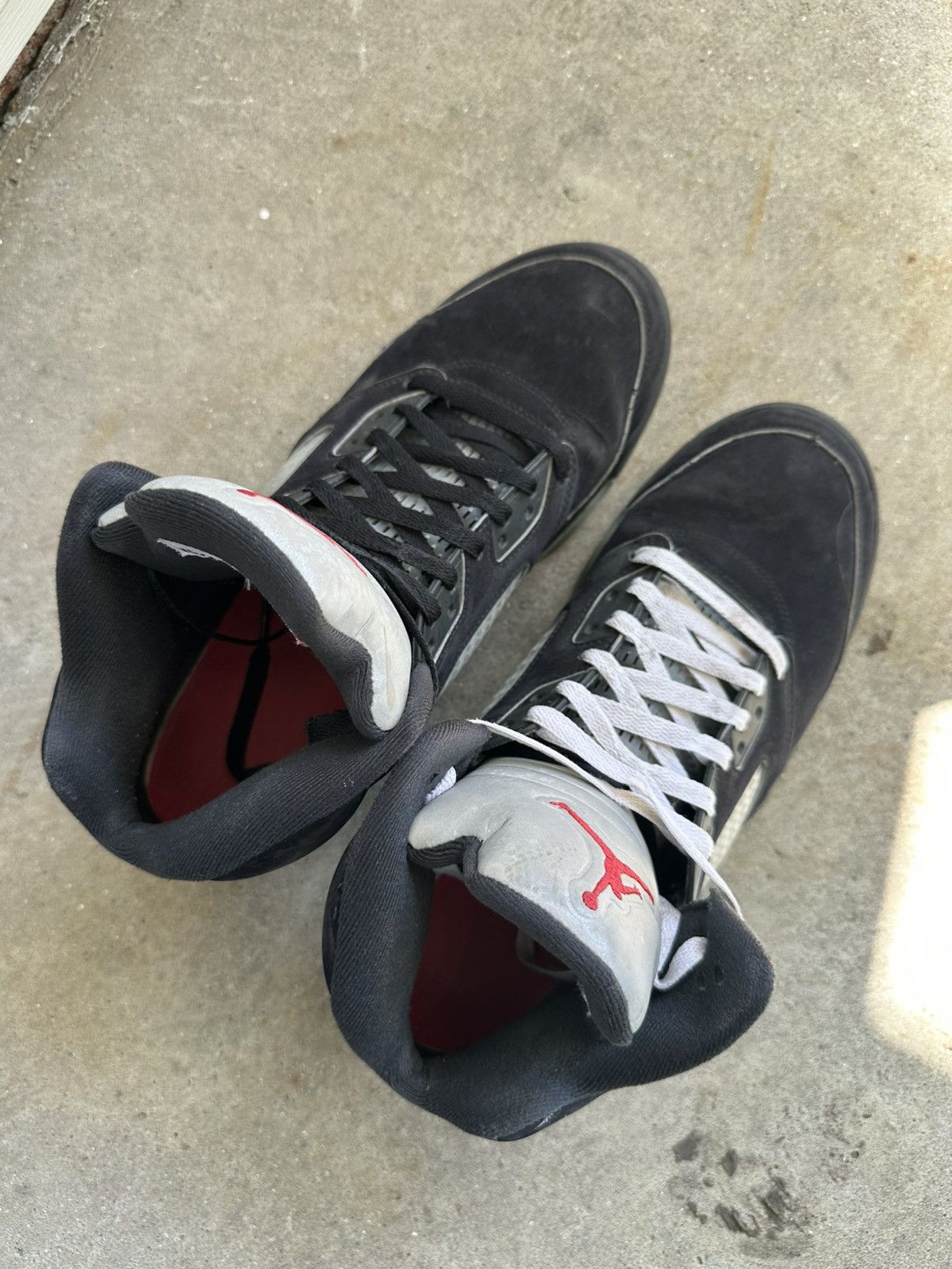 Jordan Brand Nike Air Jordan 5 Retro Black Metallic Reimagined size 12 Size US 12 / EU 45 - 3 Thumbnail