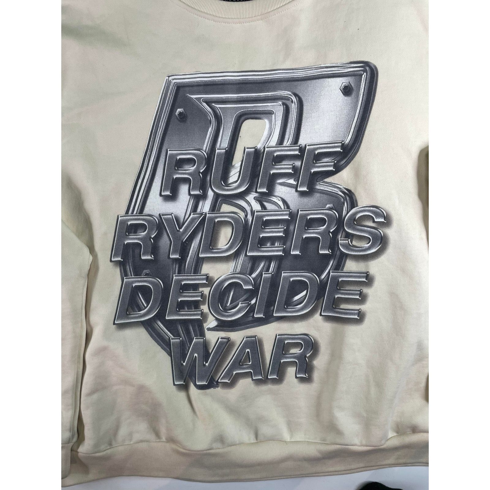 Who Decides War Who Decides War Ruff Ryders Cream Crewneck Size M / US 6-8 / IT 42-44 - 4 Thumbnail