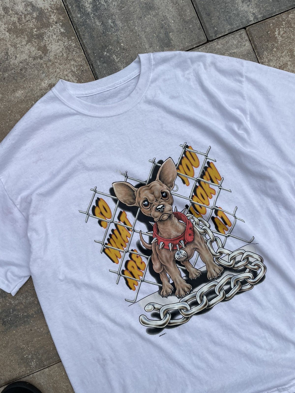 Vintage y2k 90s chihuahua funny shirt dog xl Size US XL / EU 56 / 4 - 3 Thumbnail