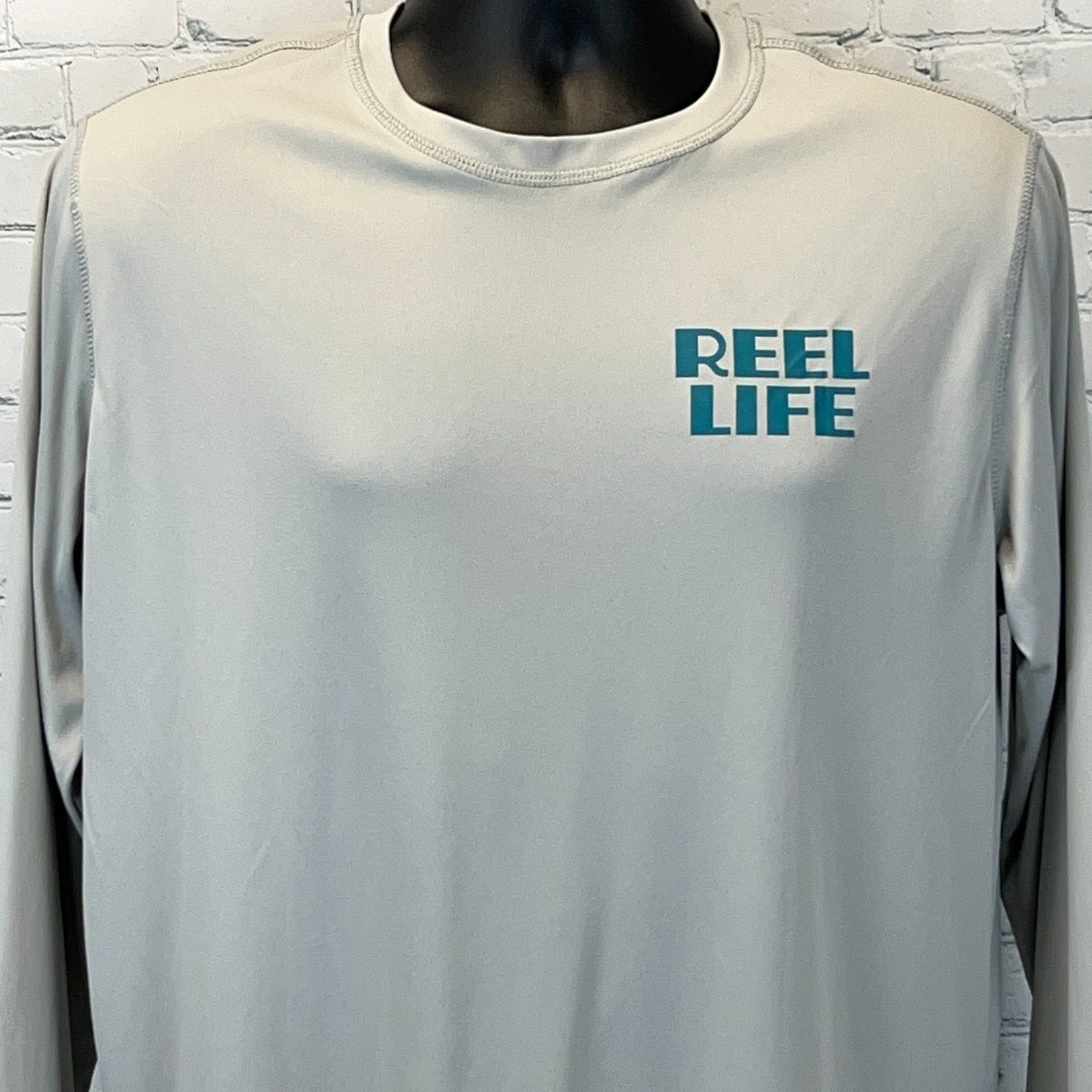 Other Reel Life Long Sleeve T Shirt Fishing Fisherman Gray M Size US M / EU 48-50 / 2 - 5 Thumbnail
