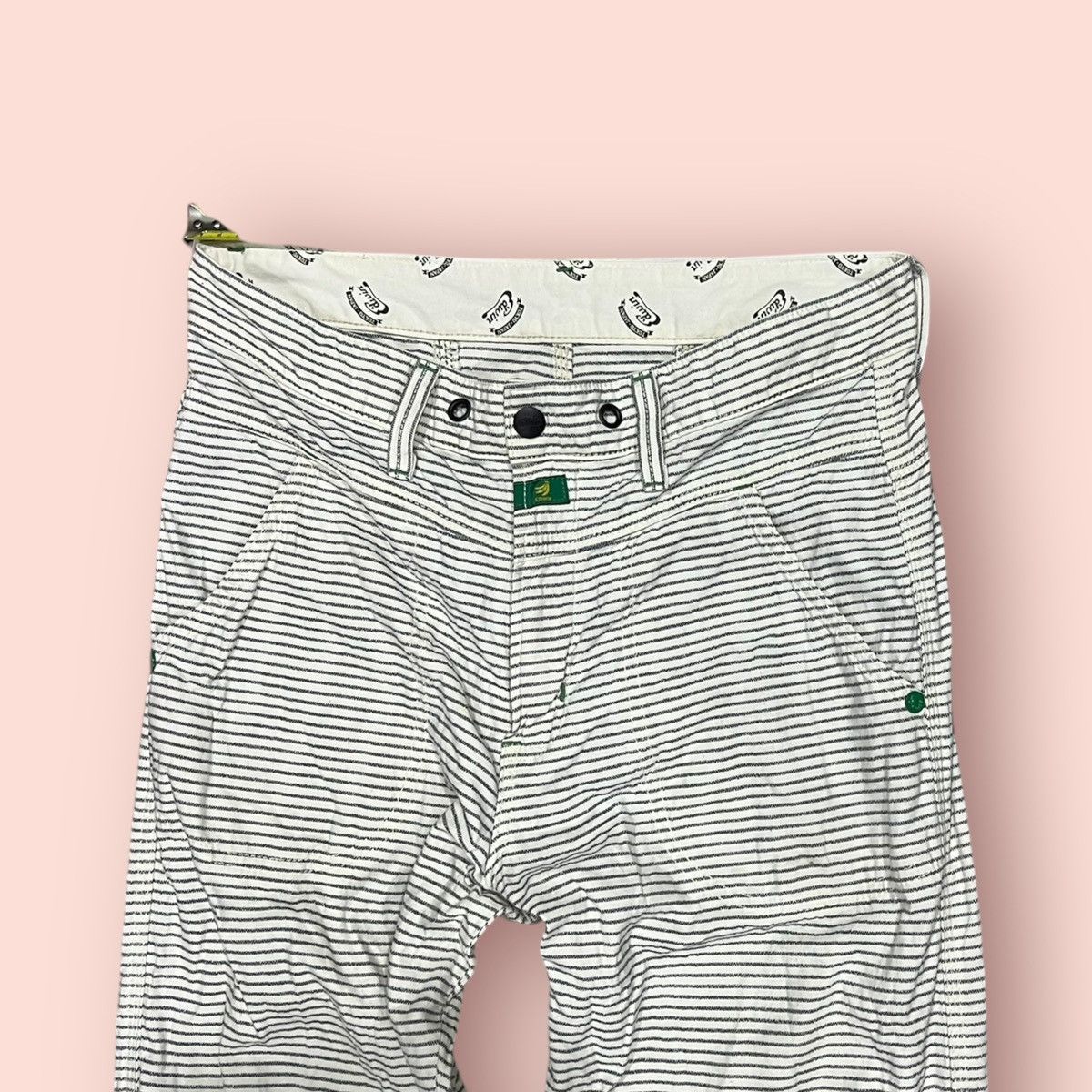 Edwin × Japanese Brand VINTAGE EDWIN ECO FABRIC BANANA FIBER FATIGUE CROP PANTS Size US 31 - 11 Thumbnail