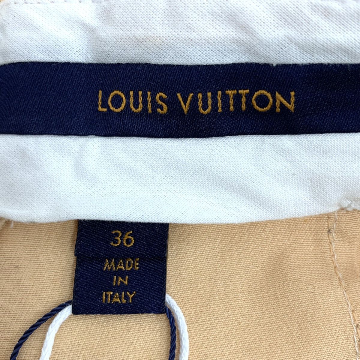 Louis Vuitton Louis Vuitton Orange All-over Logo Print Cotton Shorts K26WX Size 27" / US 4 / IT 40 - 5 Thumbnail