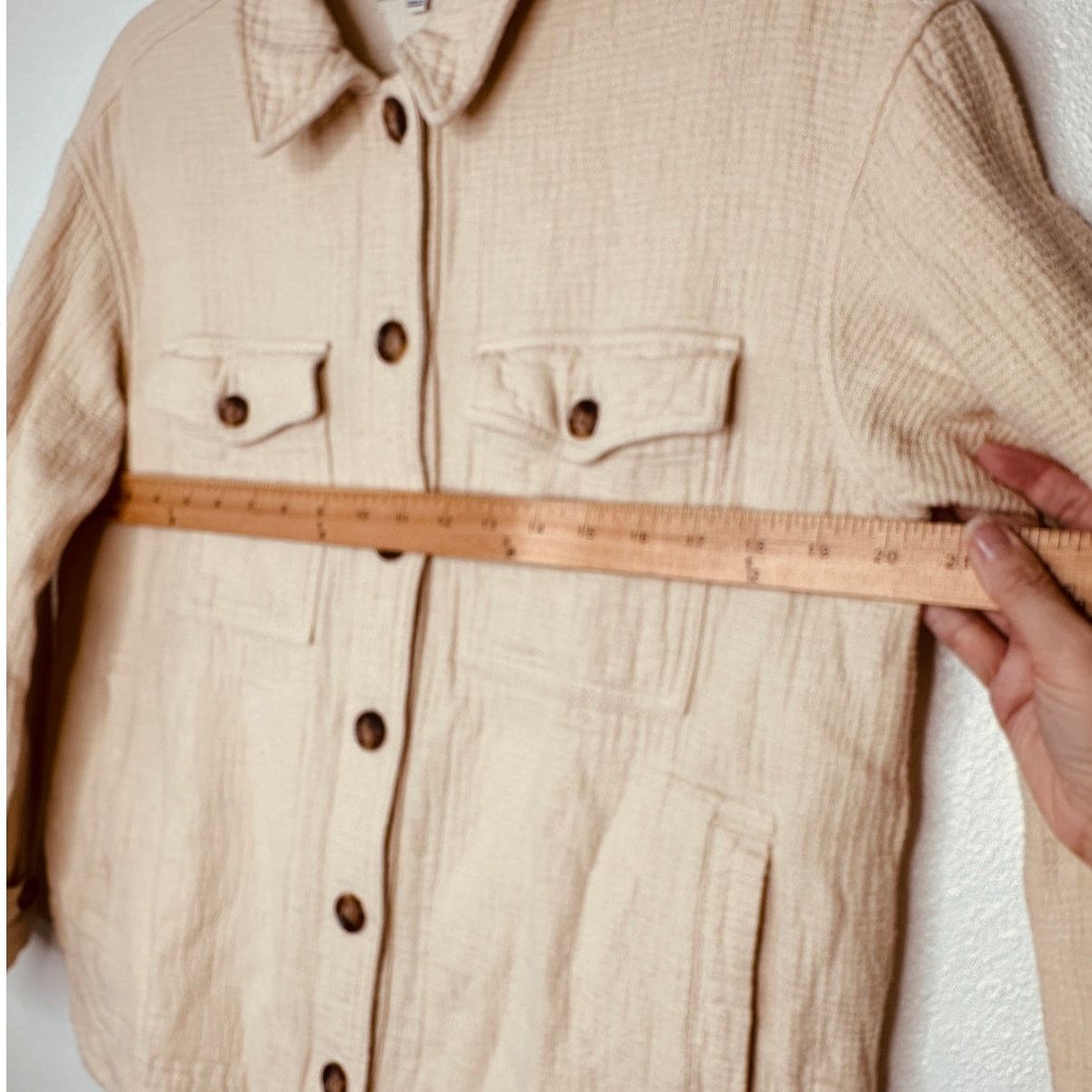 Madewell Madewell Oatmeal Long Sleeve Button Shirt Jacket Medium Size M / US 6-8 / IT 42-44 - 12 Thumbnail