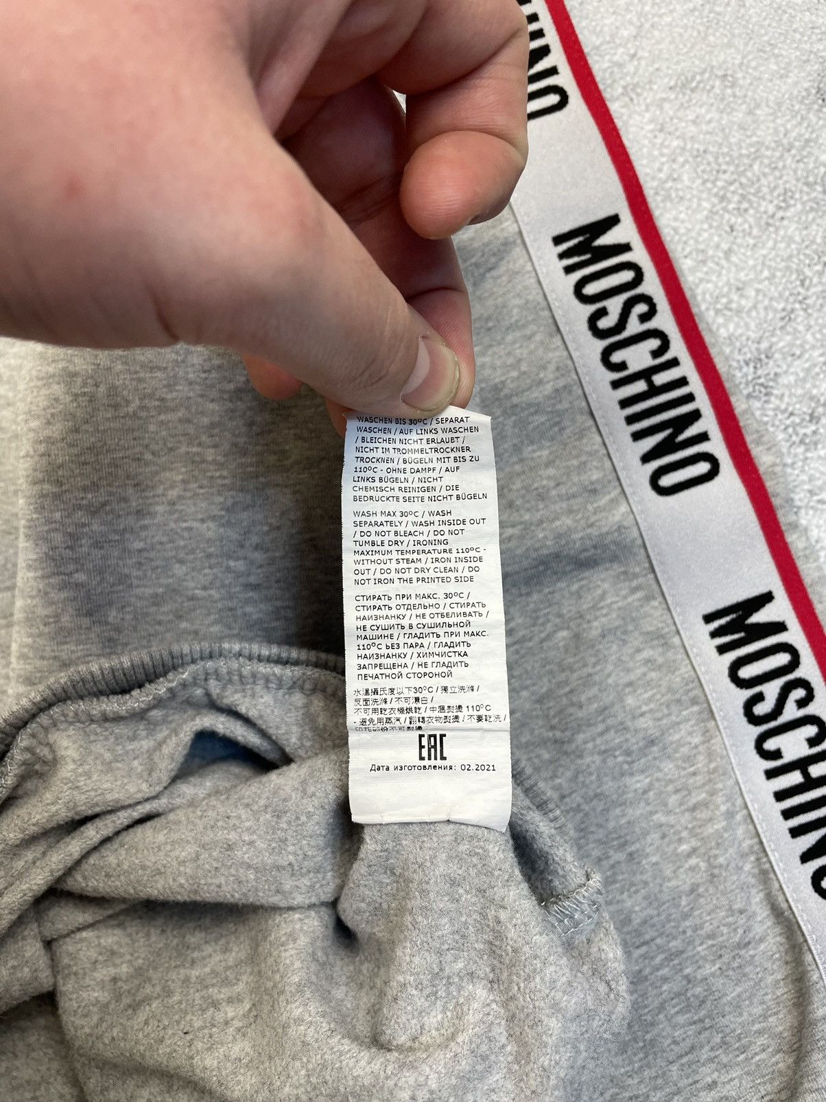 Moschino Moschino underwear tape logo Sweatshirt Size US M / EU 48-50 / 2 - 9 Thumbnail