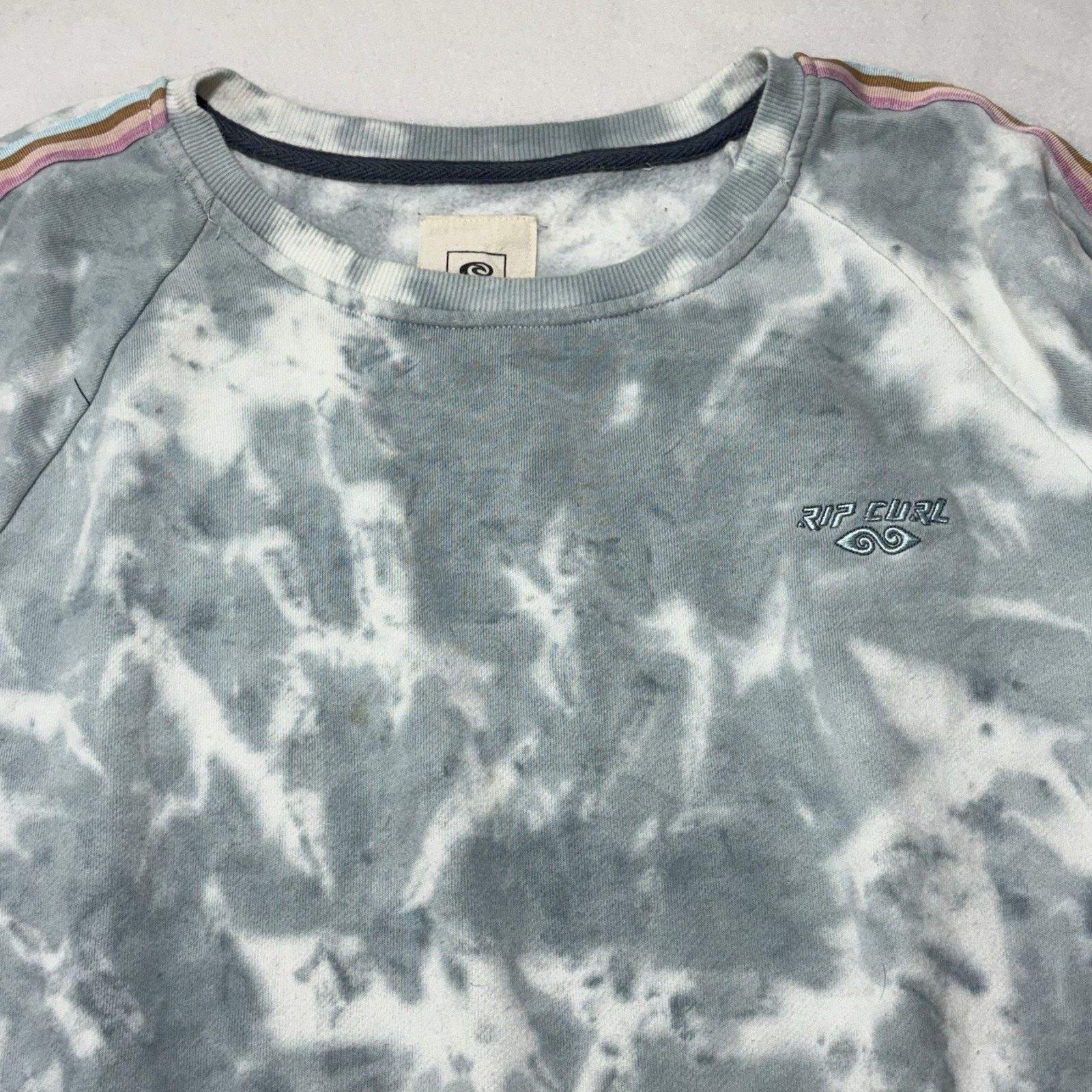 Rip Curl Rip Curl XL Crewneck Sweatshirt Light Blue Tie Dye Pullover Size XL / US 12-14 / IT 48-50 - 2 Thumbnail