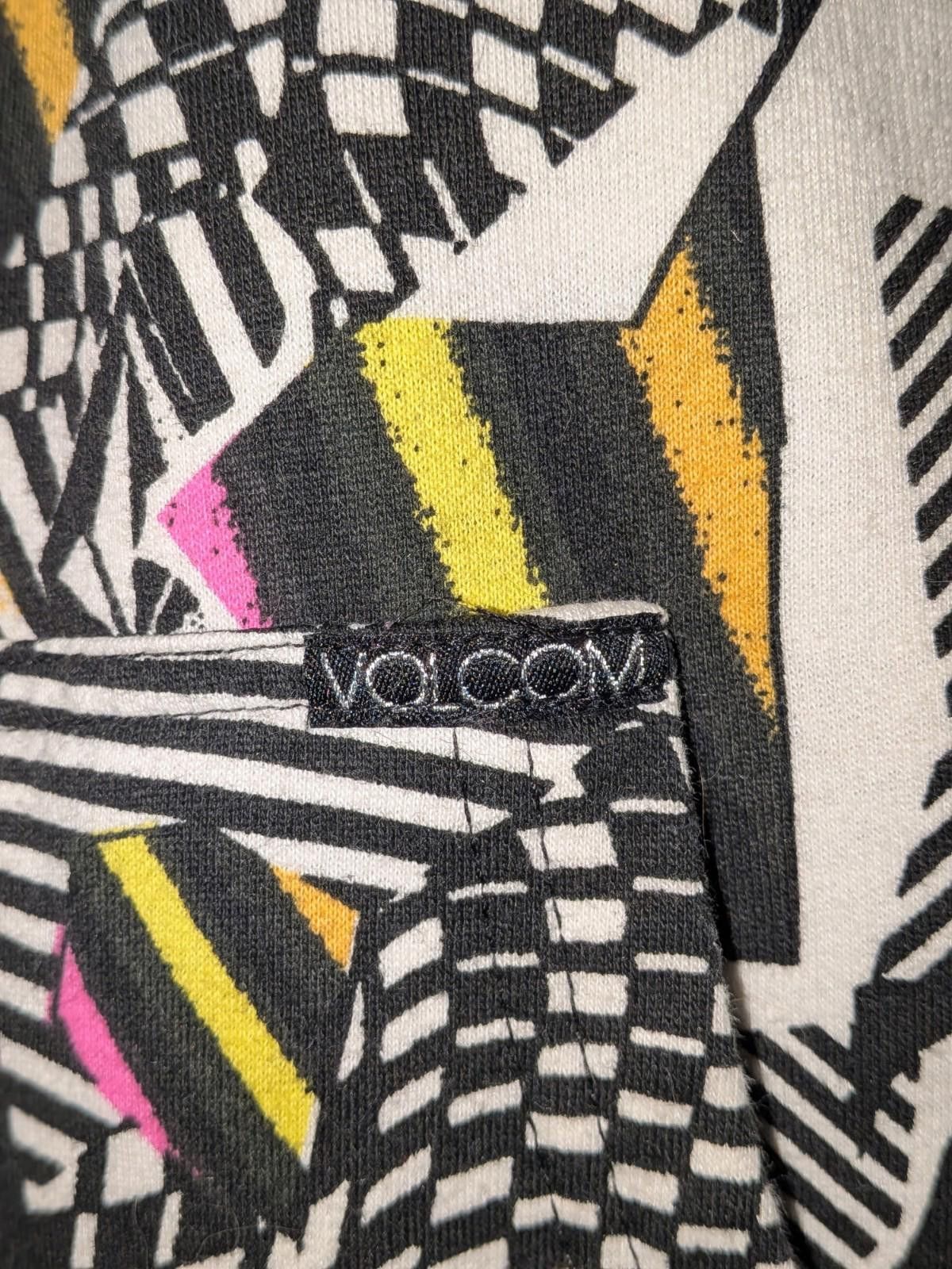 Volcom VTG Y2K Volcom Neon Trippy Geometric Zip Up Skater Hoodie XS Size XS / US 0-2 / IT 36-38 - 9 Thumbnail