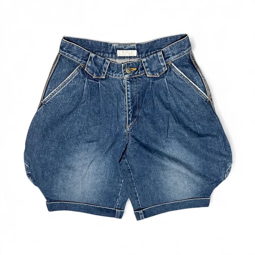 Issey Miyake Ne-net Issey Miyake Denim Short Balloon Pants Size US 30 / EU 46 - 1 Thumbnail