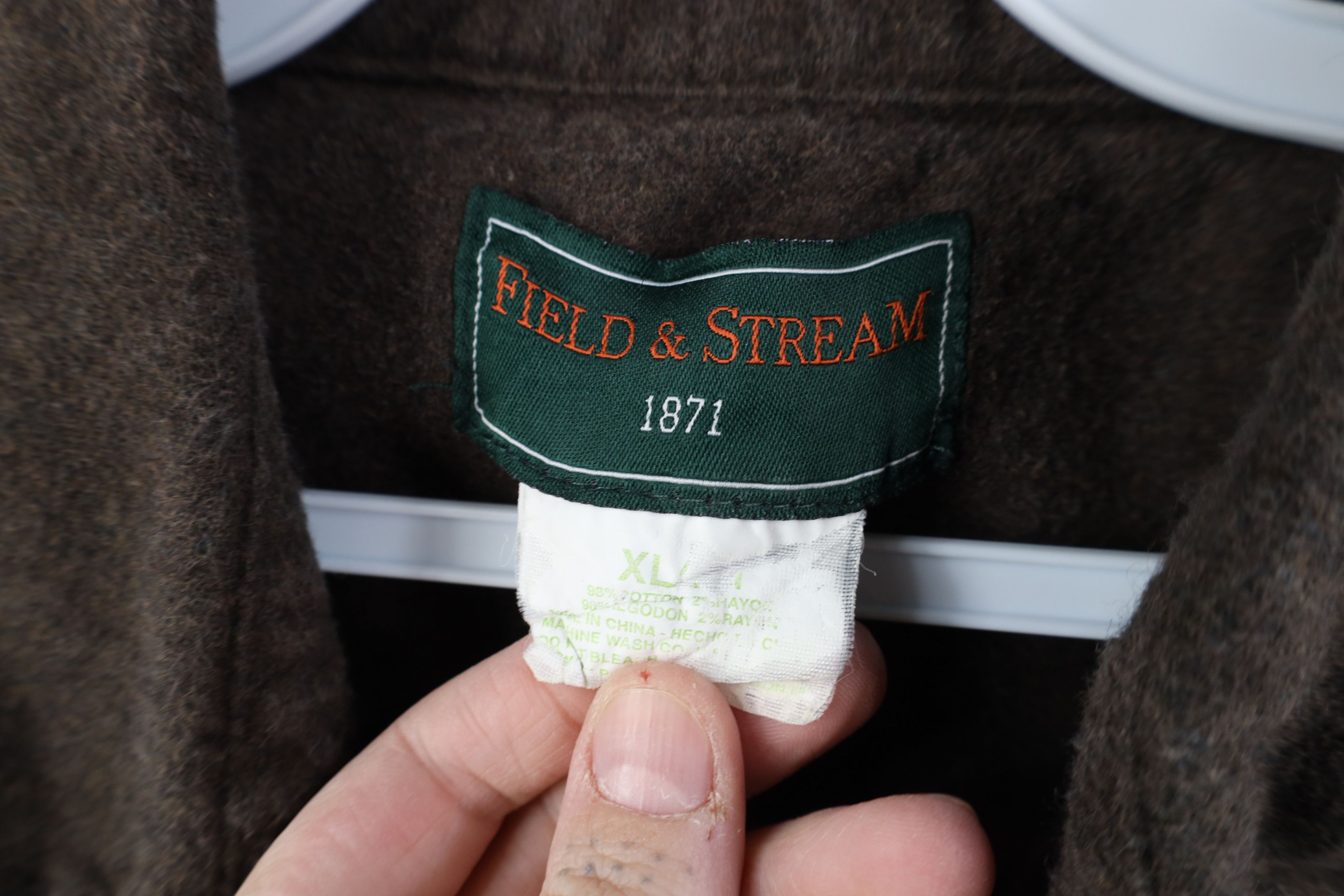 Vintage Vintage 90s Streetwear Chamois Cloth Button Shirt Brown Size US XL / EU 56 / 4 - 8 Thumbnail