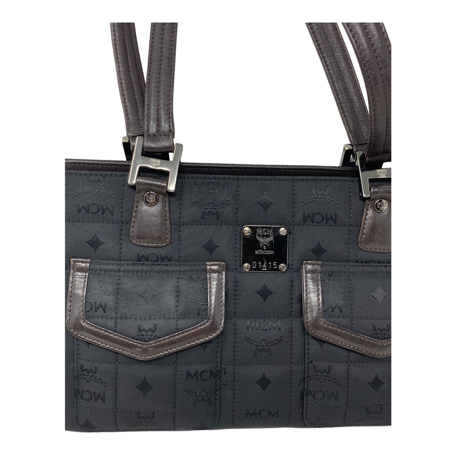 MCM MCM Monogram Visetos Nylon with Leather Trim Shoulder bag Size ONE SIZE - 2 Thumbnail