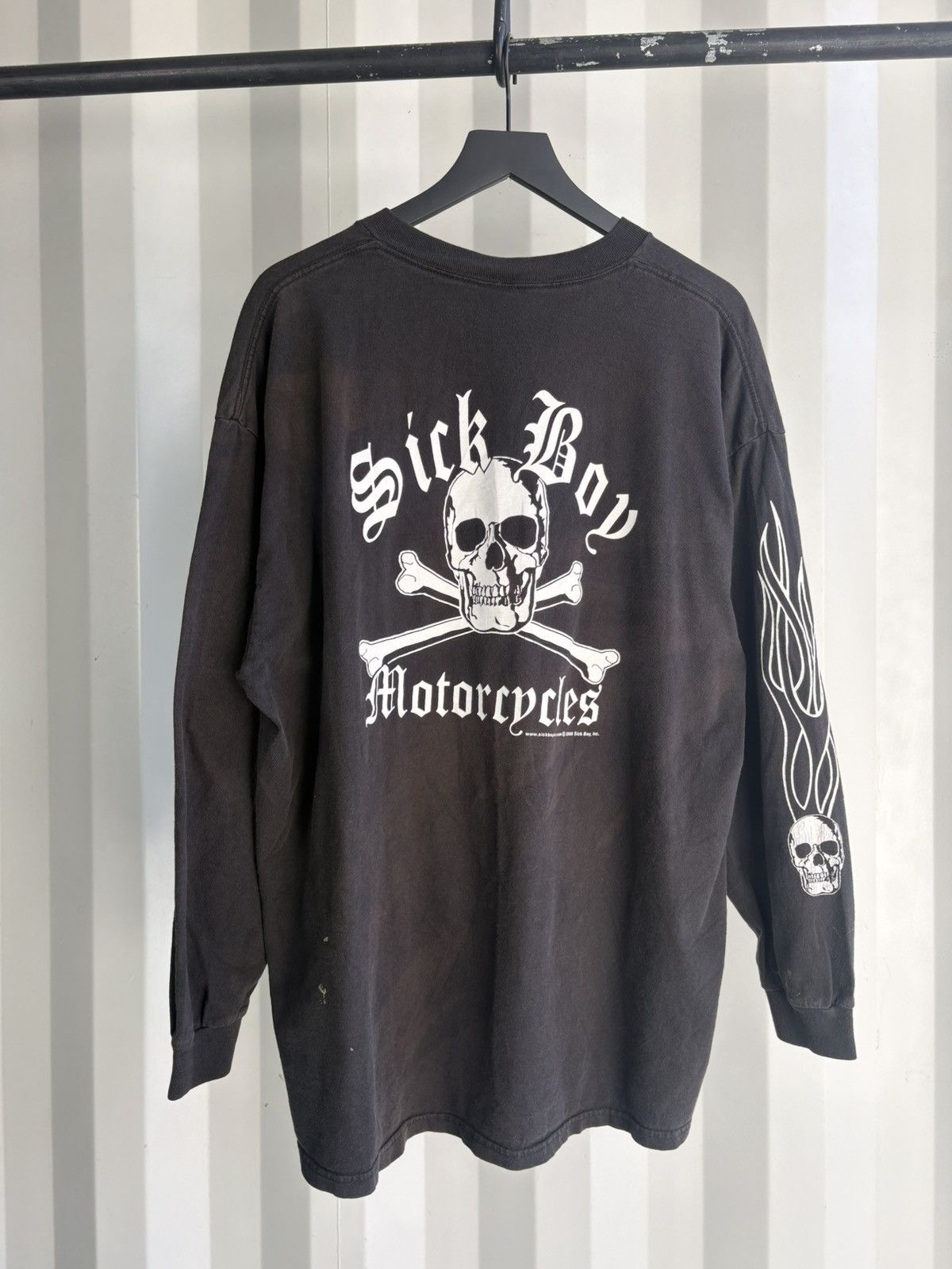 Vintage Vintage Sick Boy Moto Shirt Faded Distressed GRUNGE WCC Size US XXL / EU 58 / 5 - 1 Thumbnail