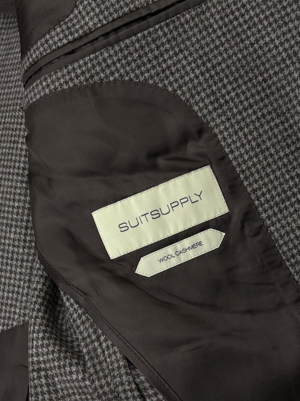 Suitsupply Suitsupply 3 Piece Suit Houndstooth Pattern Wool Cashmere Size 38S - 6 Thumbnail