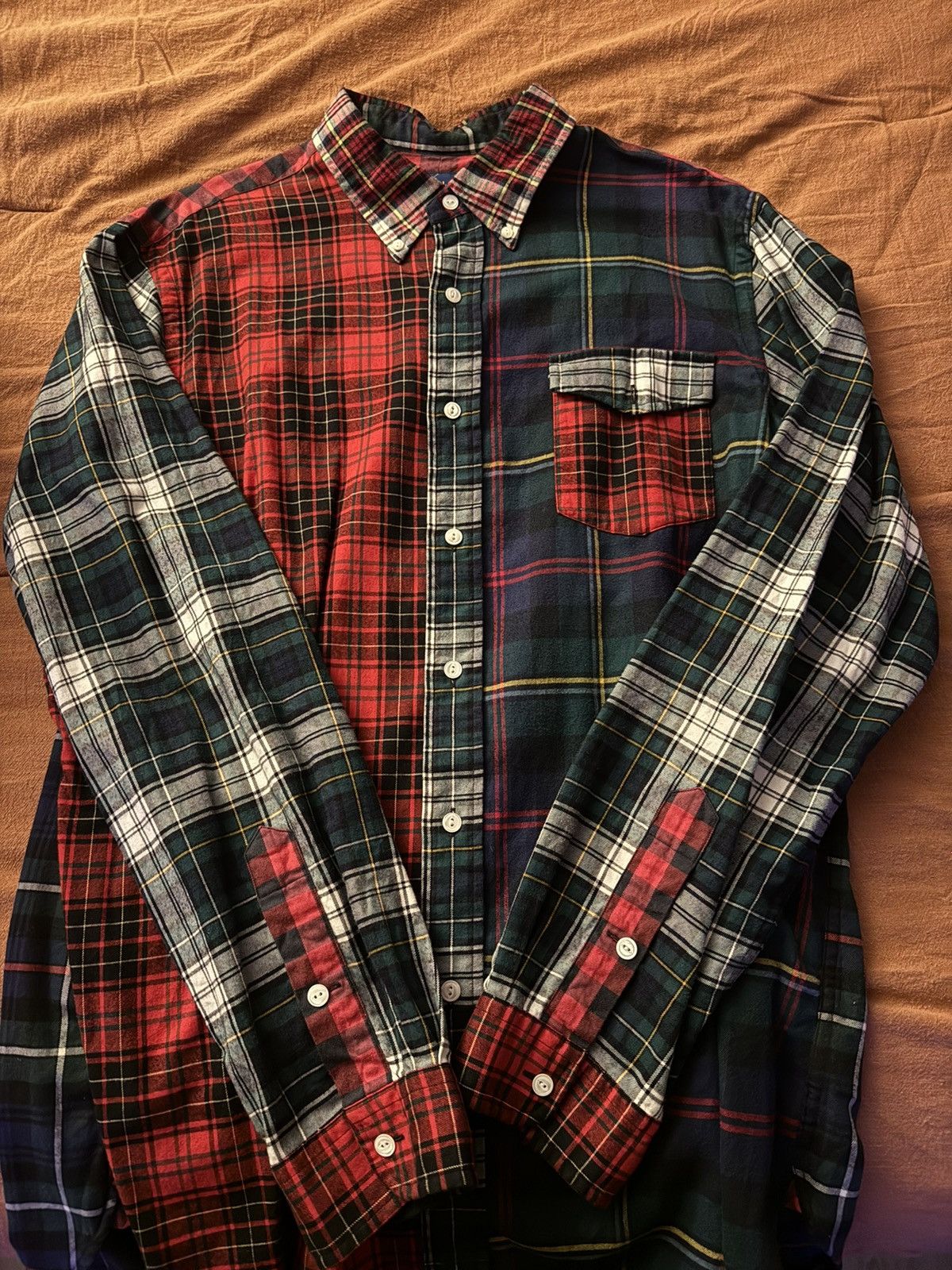 Polo Ralph Lauren Flannel Patchwork Shirt Size US XL / EU 56 / 4 - 1 Thumbnail