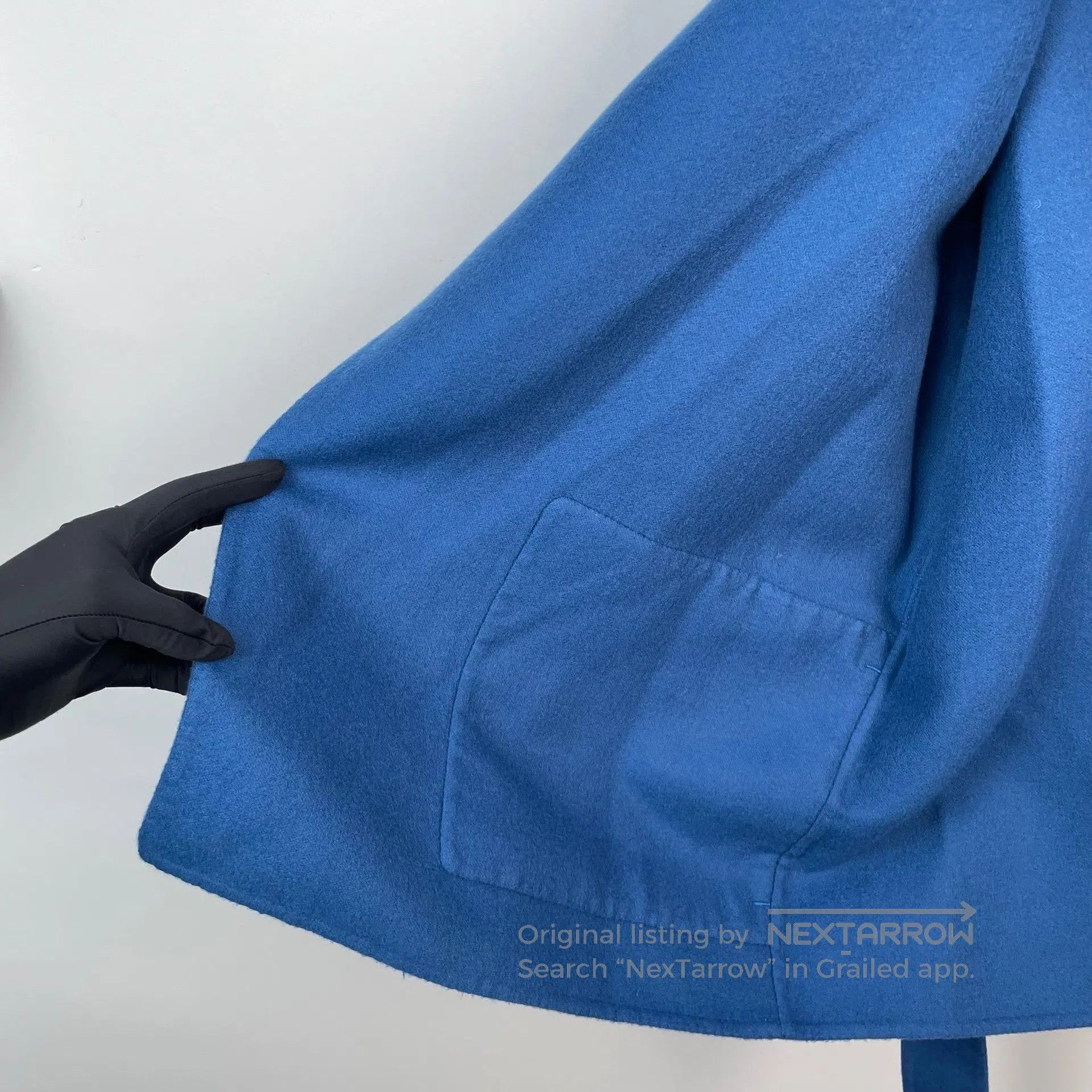 Hermes Hermes Gem Blue Lined Chain Short Cashmere Coat| Size XS / US 0-2 / IT 36-38 - 5 Thumbnail