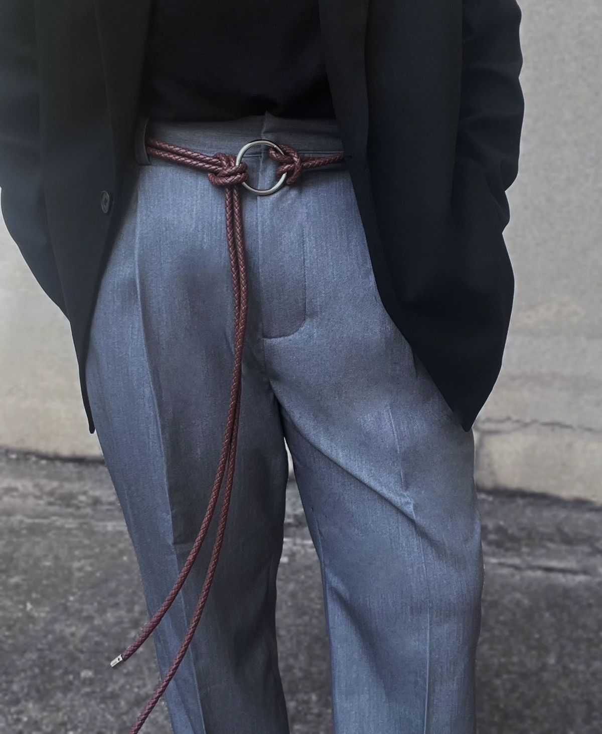 Japanese Brand × Vintage Cleanfit retro o-ring buckle woven rope belt aesthetic Size ONE SIZE - 2 Thumbnail