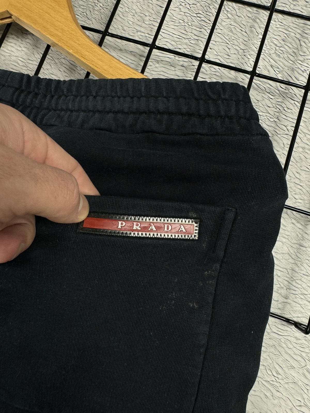 Prada × Vintage PRADA Red tab joggers sweatpants Black oldmoney XS size Size US 30 / EU 46 - 14 Thumbnail