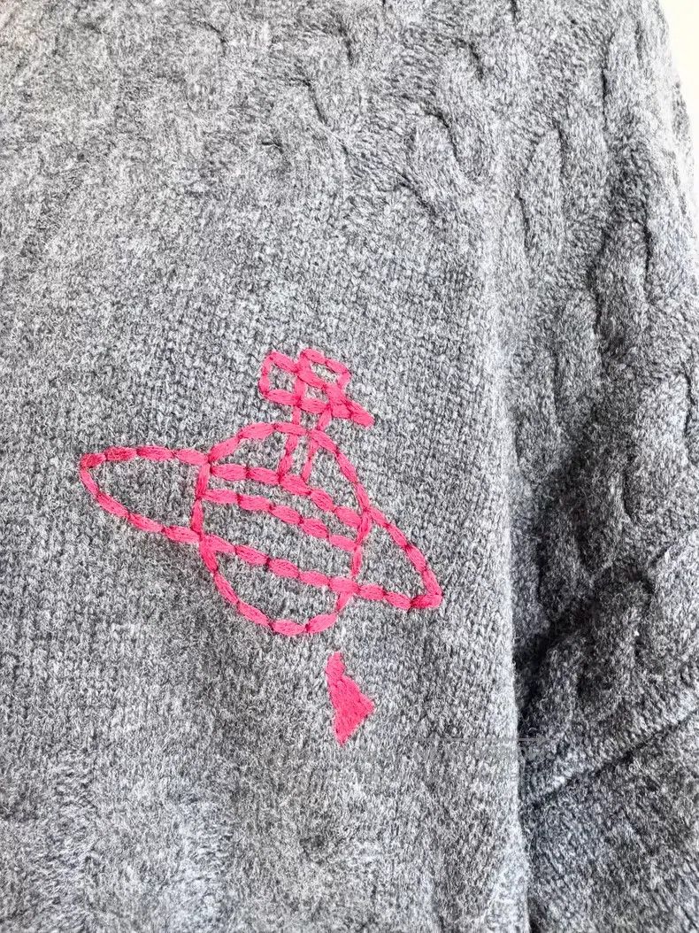 Vivienne Westwood Vivienne Westwood Gray cable-knit sweater Size ONE SIZE - 2 Thumbnail