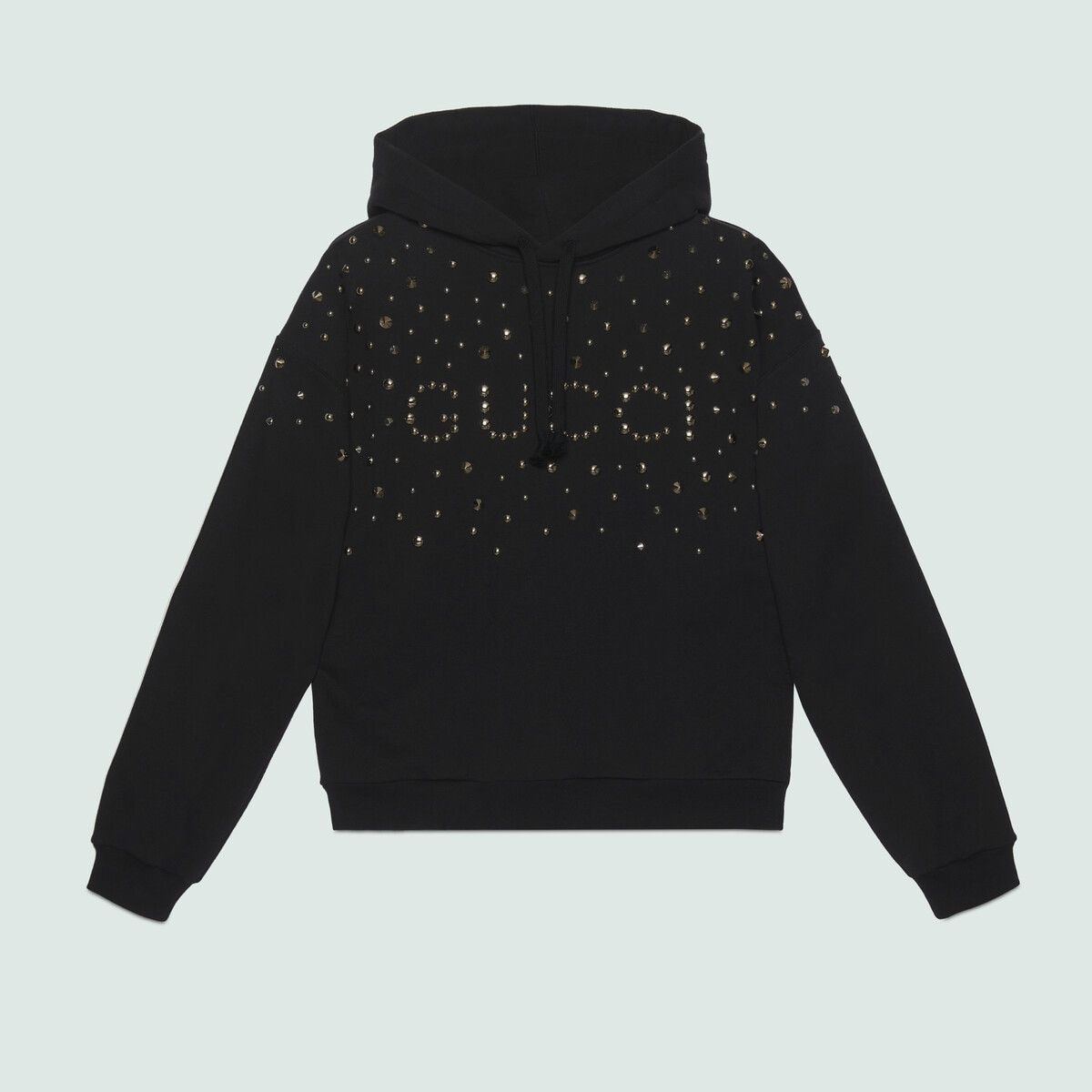 Gucci o1mt1gz0725 Studded Felted Cotton Jersey Sweatshirt Hoodie Size US XS / EU 42 / 0 - 1 Thumbnail