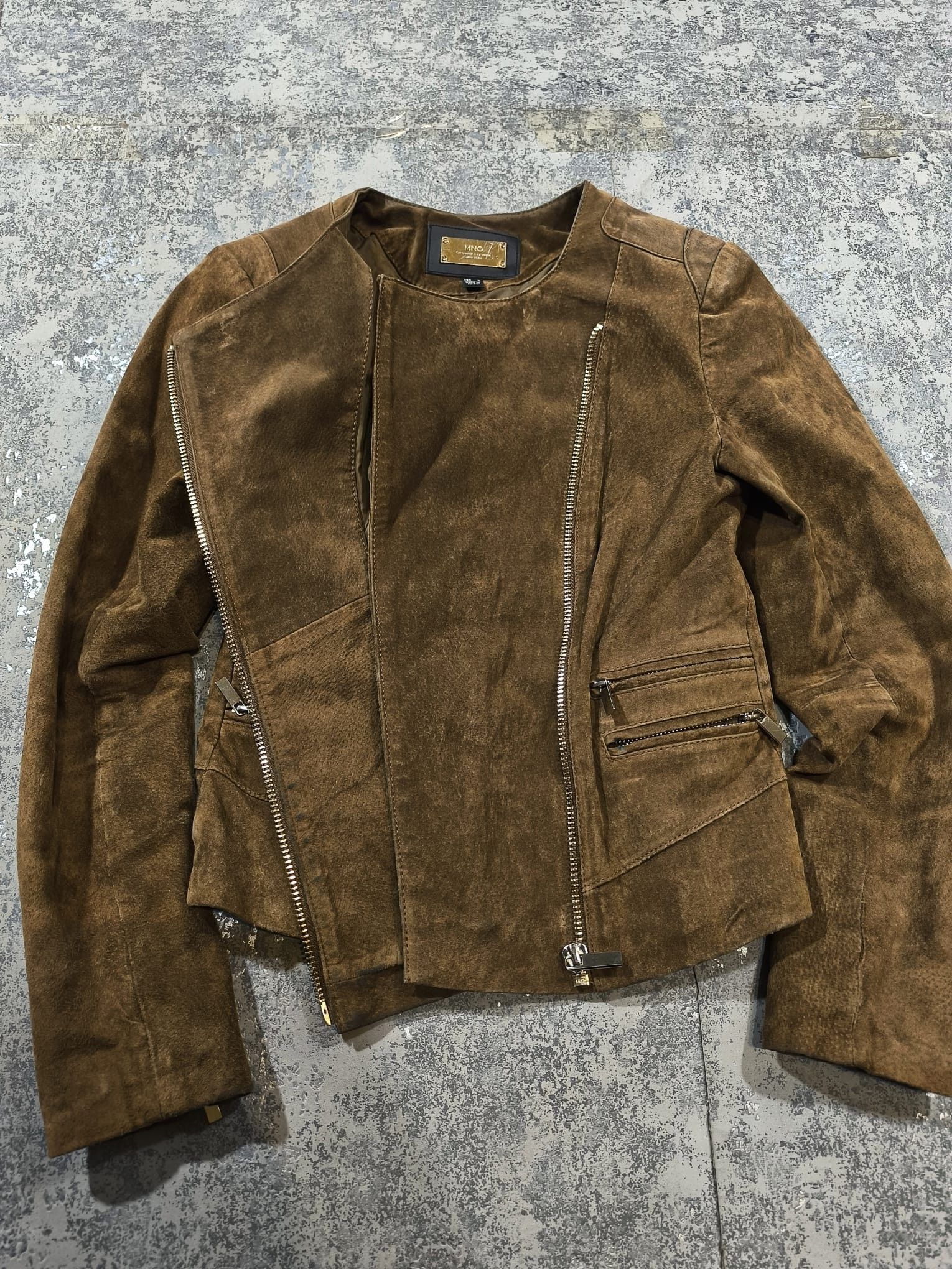 Hysteric Glamour SUEDE LEATHER CROP MOTO BIKER GIRL JACKET Size M / US 6-8 / IT 42-44 - 15 Thumbnail