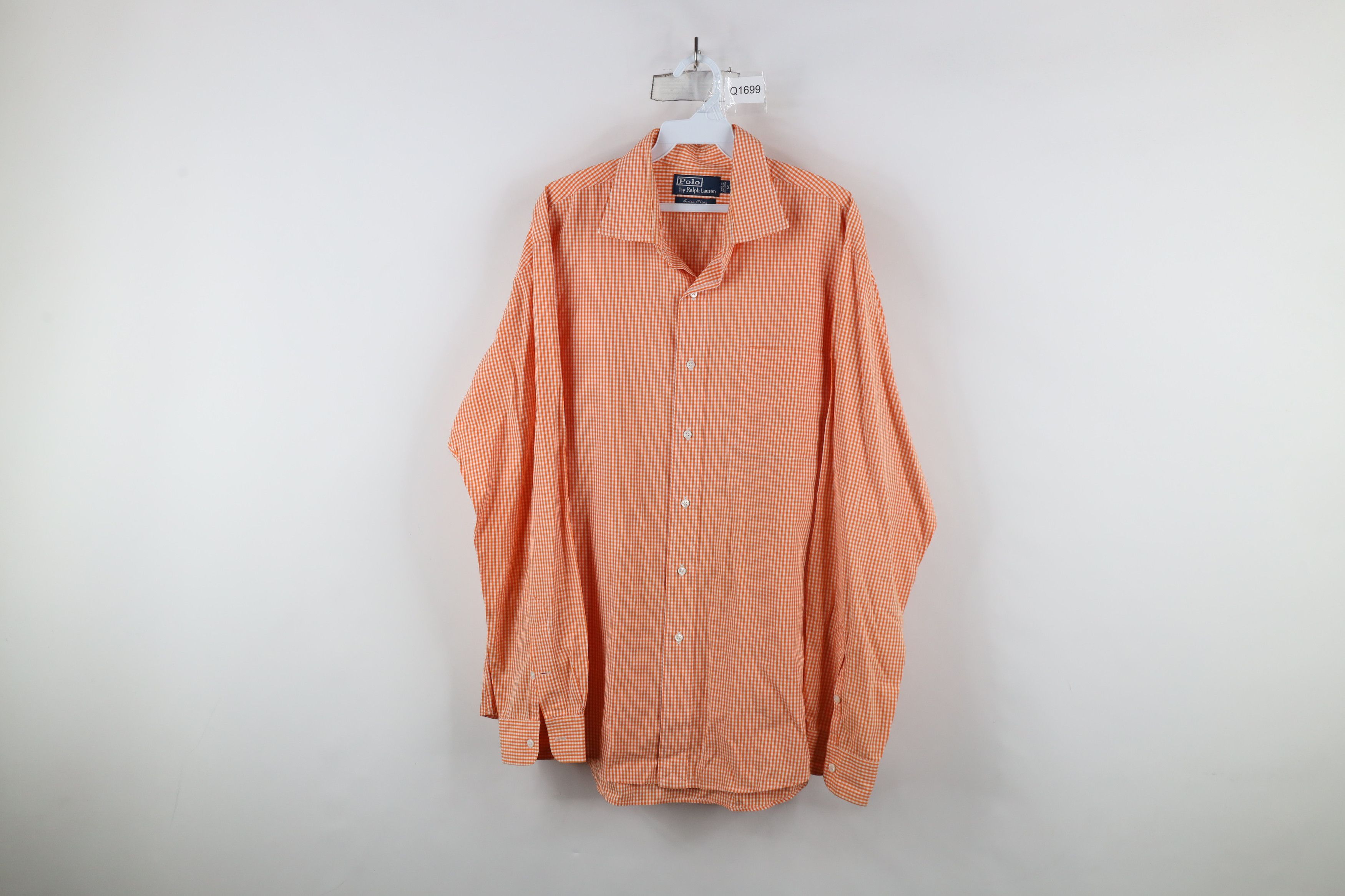 Ralph Lauren × Vintage Vintage 90s Ralph Lauren Cotton Gingham Plaid Button Shirt Size US XL / EU 56 / 4 - 1 Thumbnail