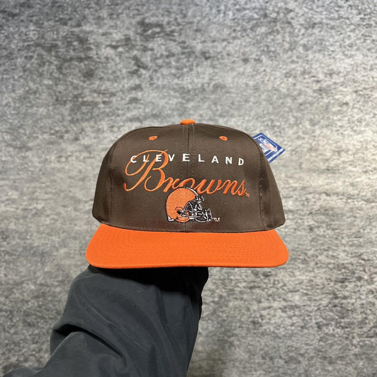 Drew Pearson VINTAGE CLEVELAND BROWNS DREW PEARSON SCRIPT SNAPBACK HAT Size ONE SIZE - 1 Thumbnail