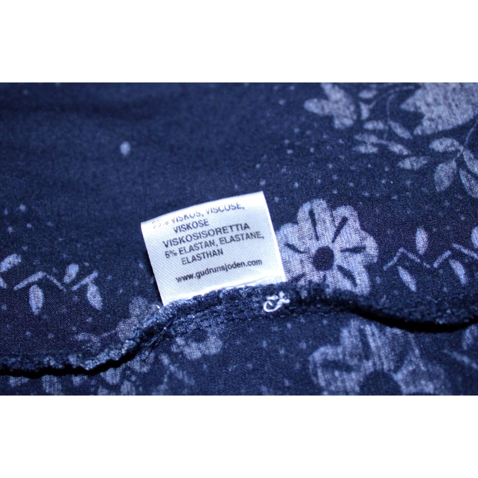 Vintage Gudrun Sjoden Womens Blue Midi Dress M Size M / US 6-8 / IT 42-44 - 8 Thumbnail
