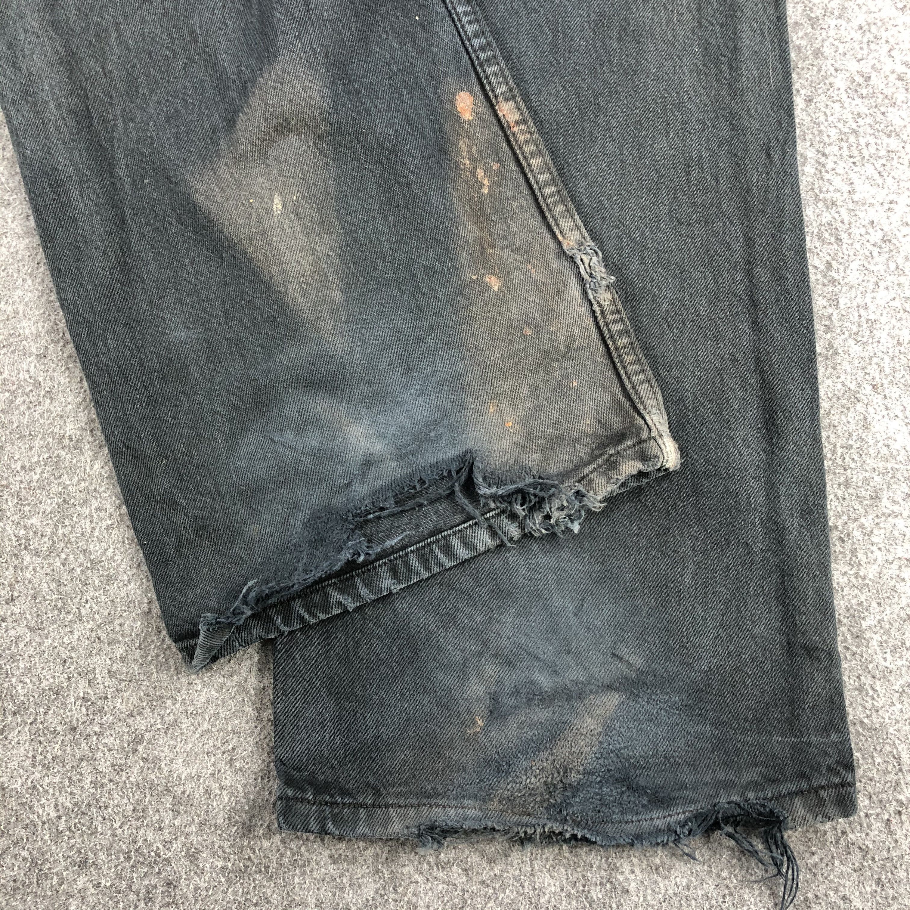 Levi's 90s Vintage Distress Levis 501 Jeans-J1400 Size US 37 - 5 Thumbnail