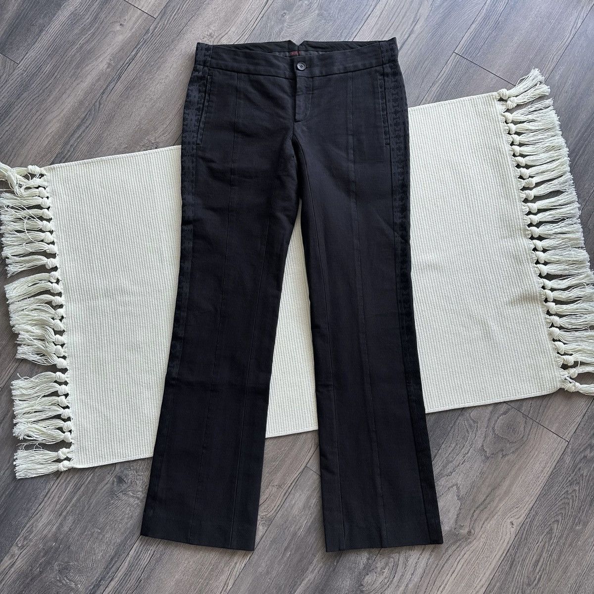 Roberto Cavalli Vintage Roberto Cavalli Boot Cut Black Trousers Size US 32 / EU 48 - 1 Thumbnail