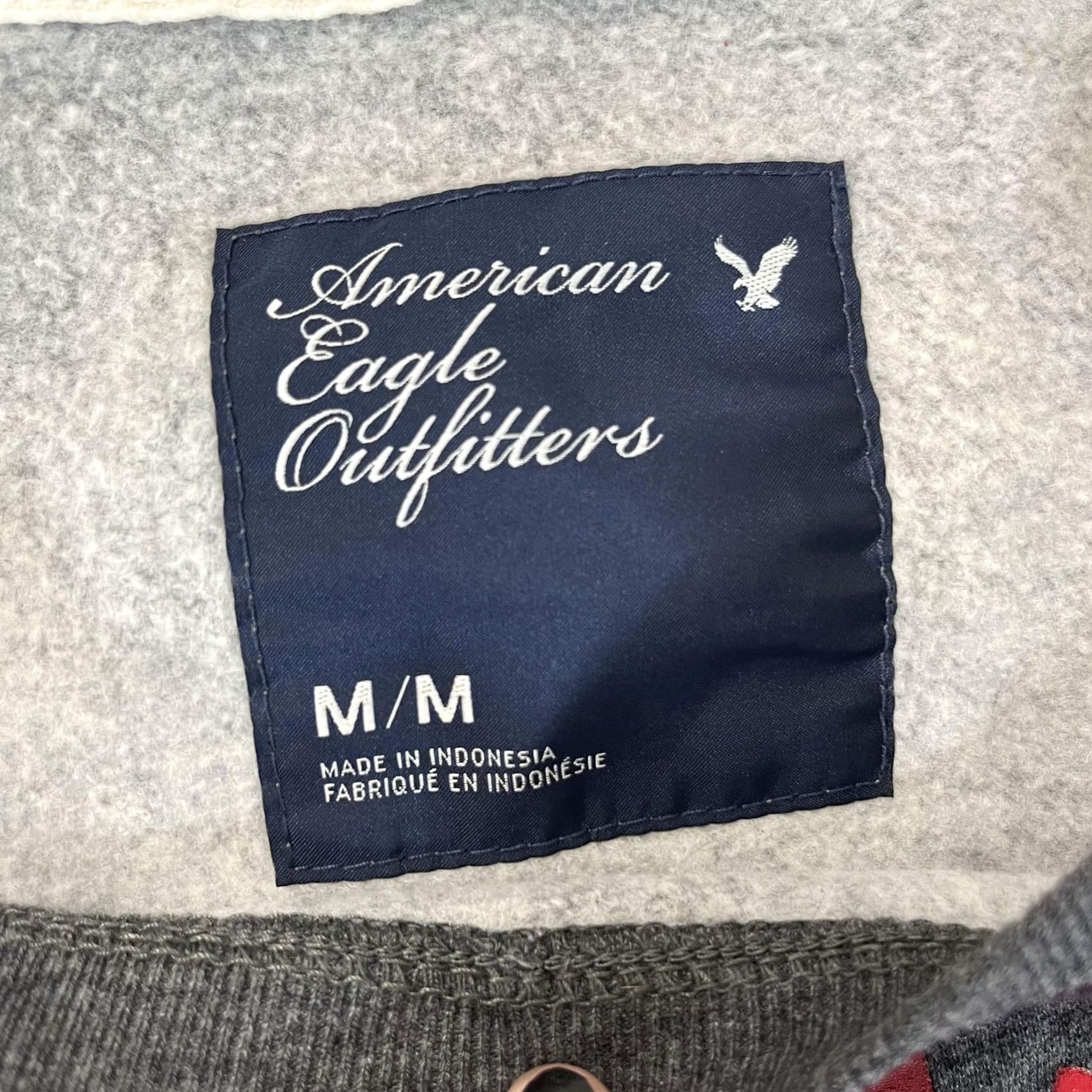American Eagle Outfitters VINTAGE American Eagle Outfitters Sweater Womens M Gray Burgundy Stripe AE Y2K Size M / US 6-8 / IT 42-44 - 2 Thumbnail