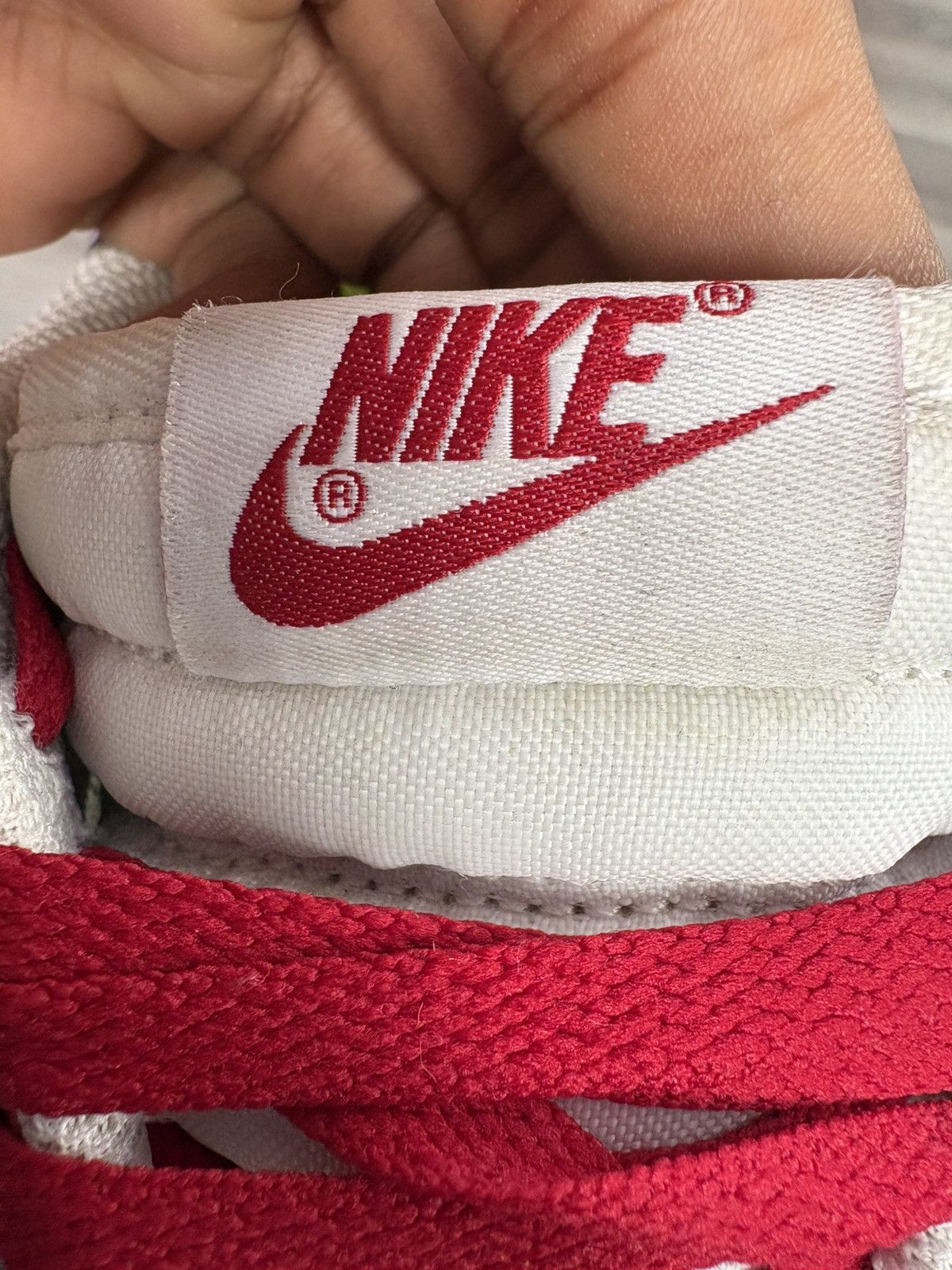 Nike Nike Dunk Low "White Gym Red” (WMNS) **PRE-OWNED** Size US 11.5 / EU 44-45 - 6 Thumbnail
